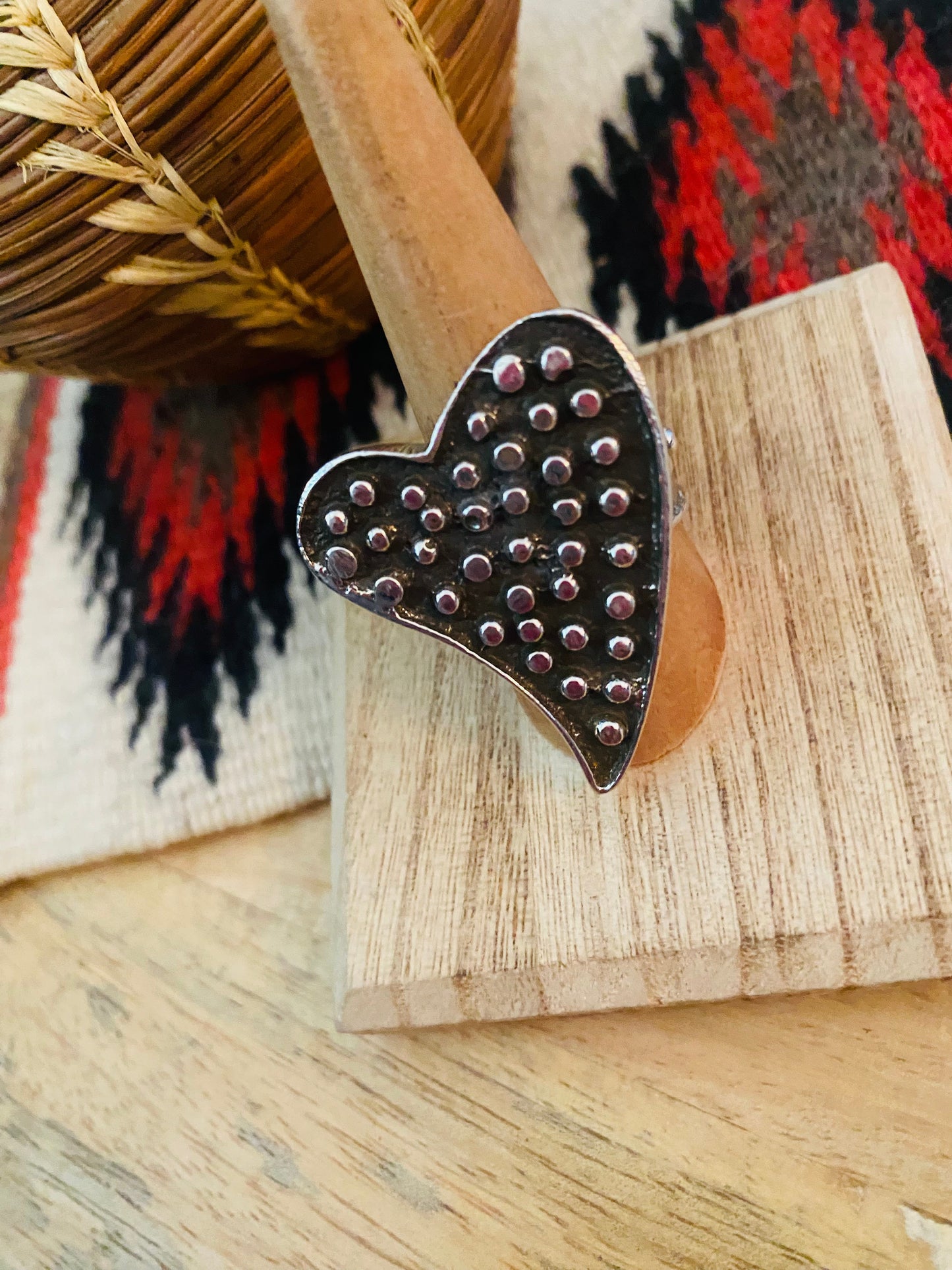 Handcrafted Sterling Silver Heart Ring