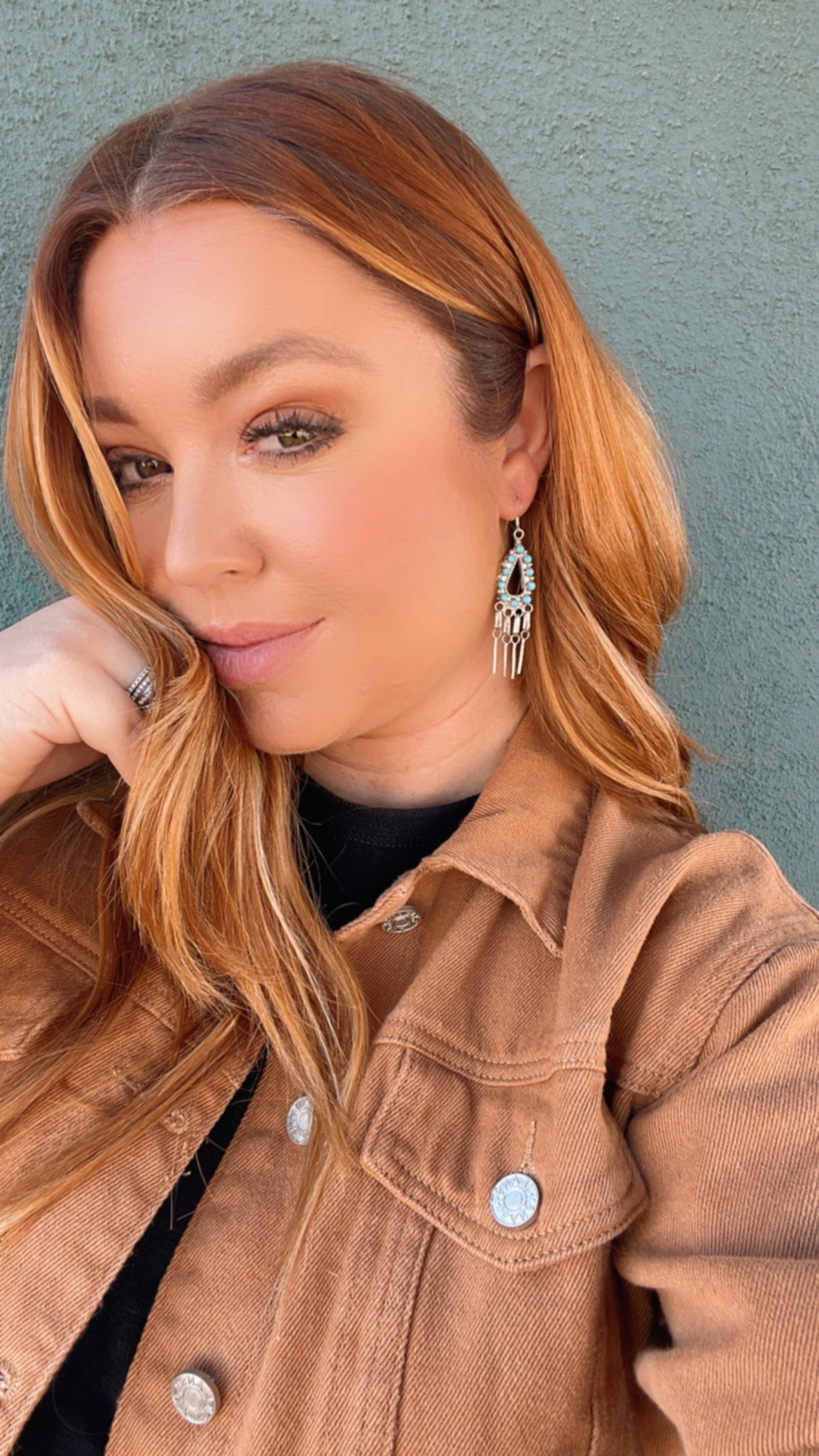 Handcrafted Sterling Silver & Turquoise Dangle Earrings