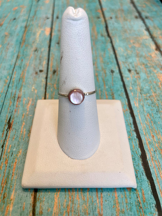 Handcrafted Clear Topaz Stone & Sterling Silver Ring