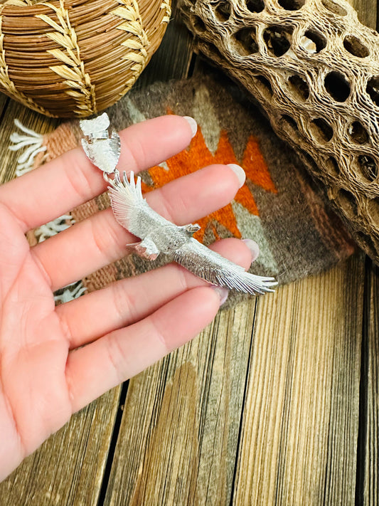 Handcrafted Sterling Silver Eagle Pendant