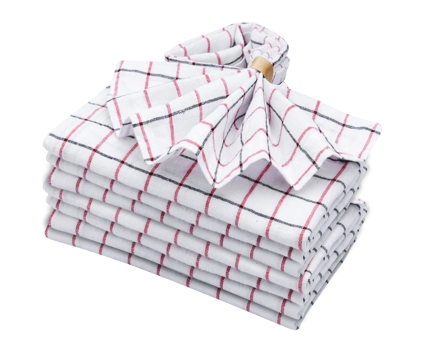 Linen Napkins - Grid Napkins Set of 4 & 8