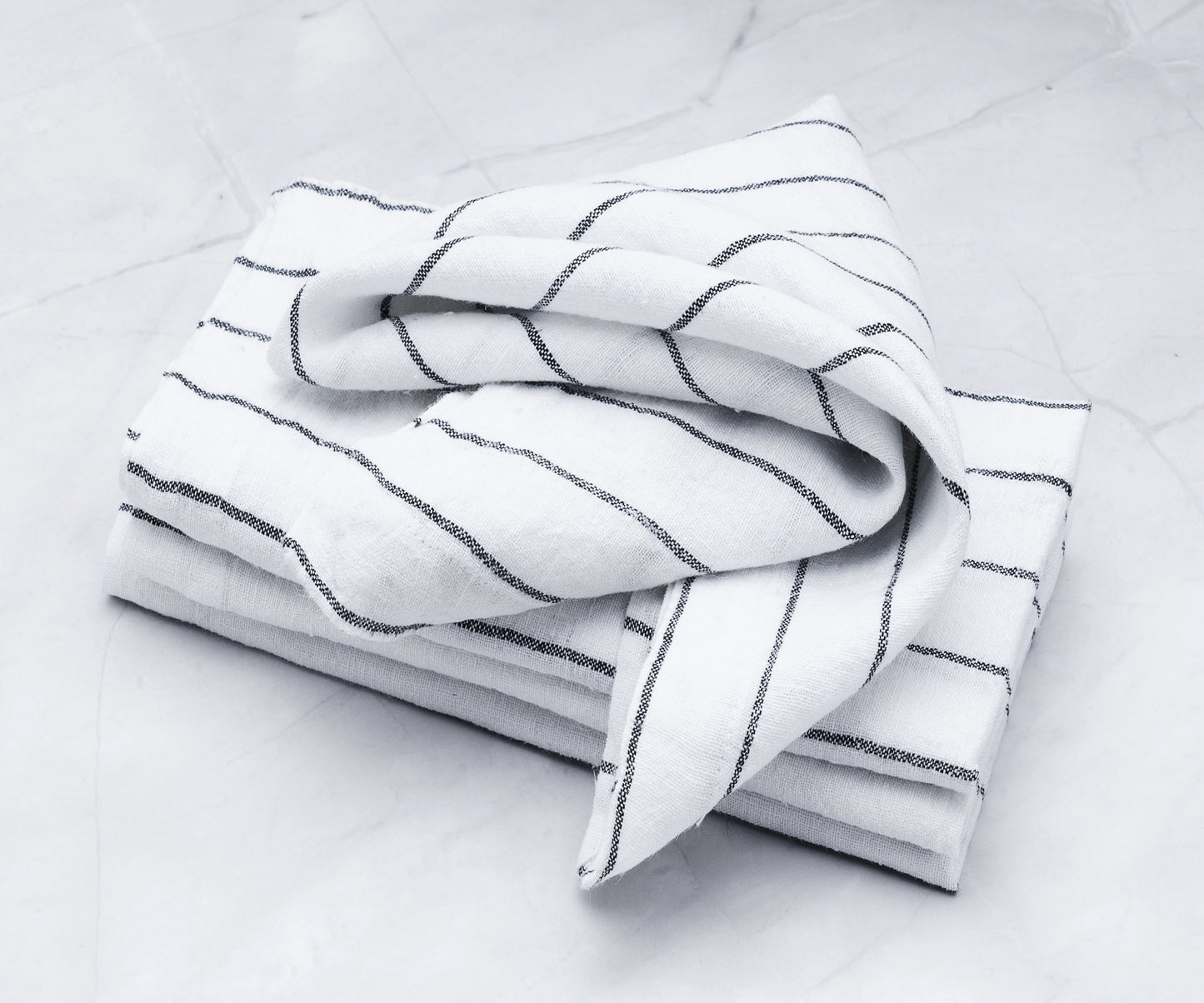 Linen Napkins - Grid Napkins Set of 4 & 8