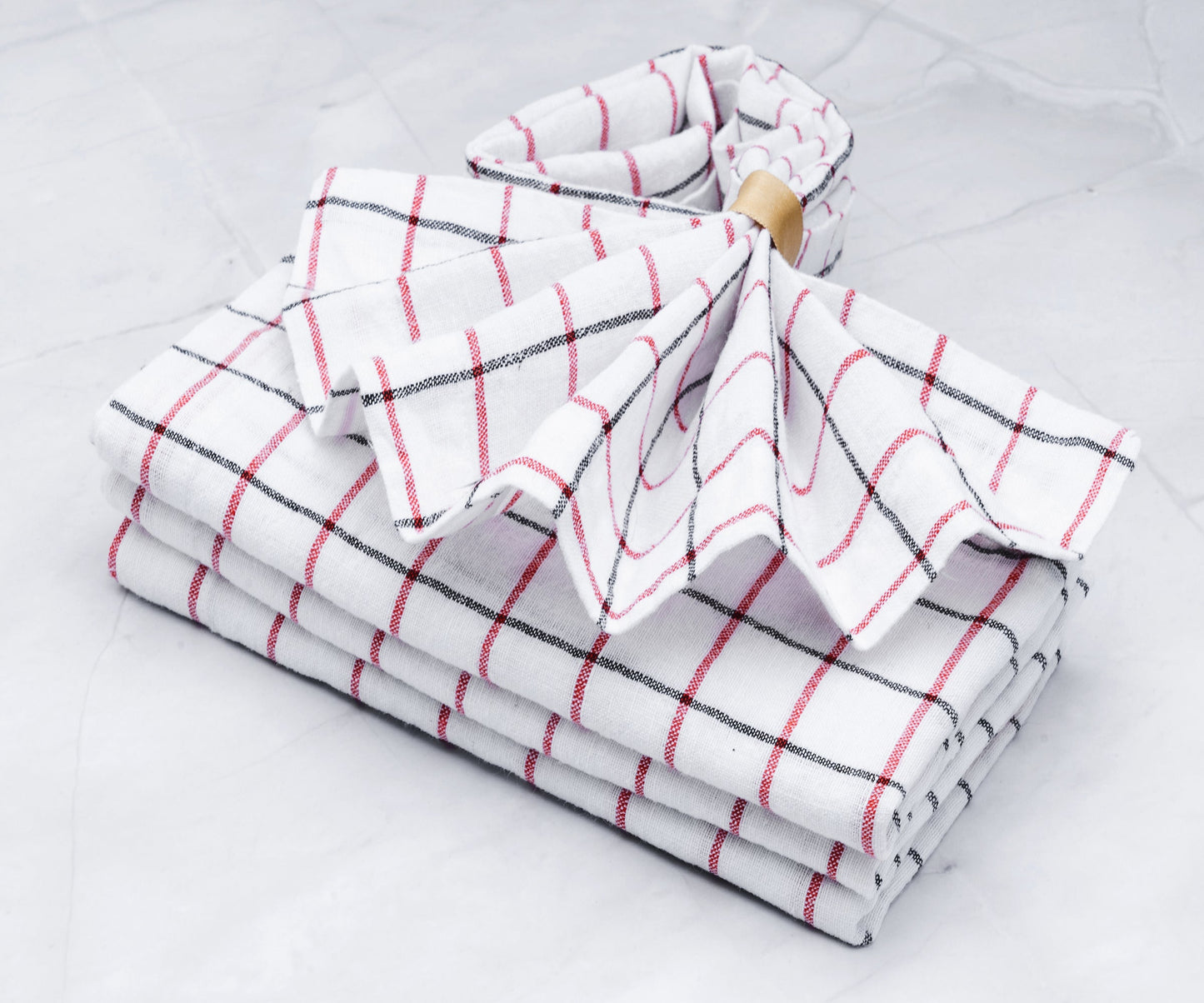 Red and Black Napkins