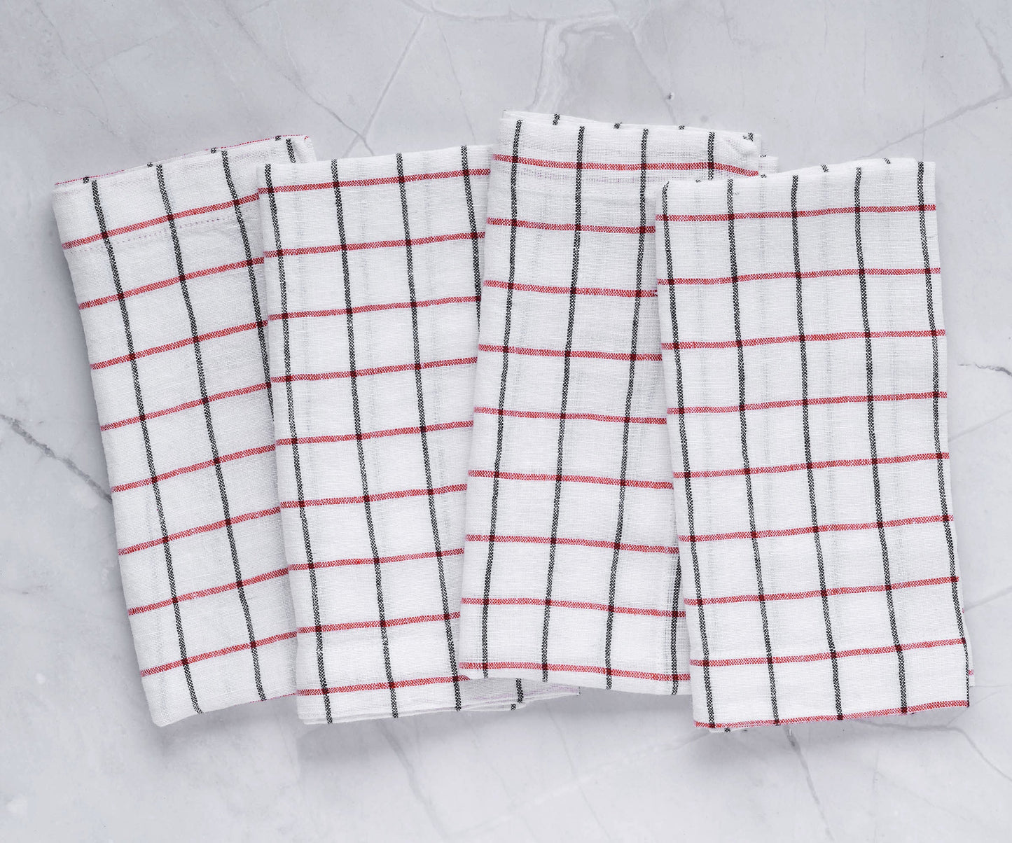Red and Black Napkins