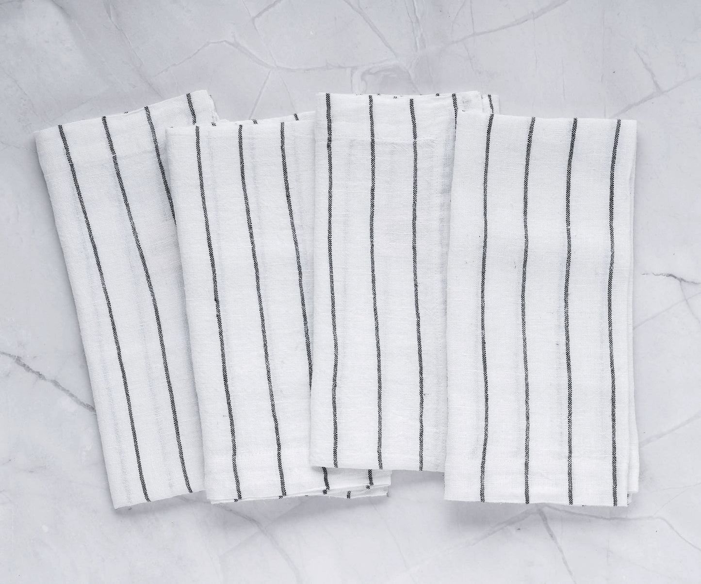 Linen Napkins - Grid Napkins Set of 4 & 8