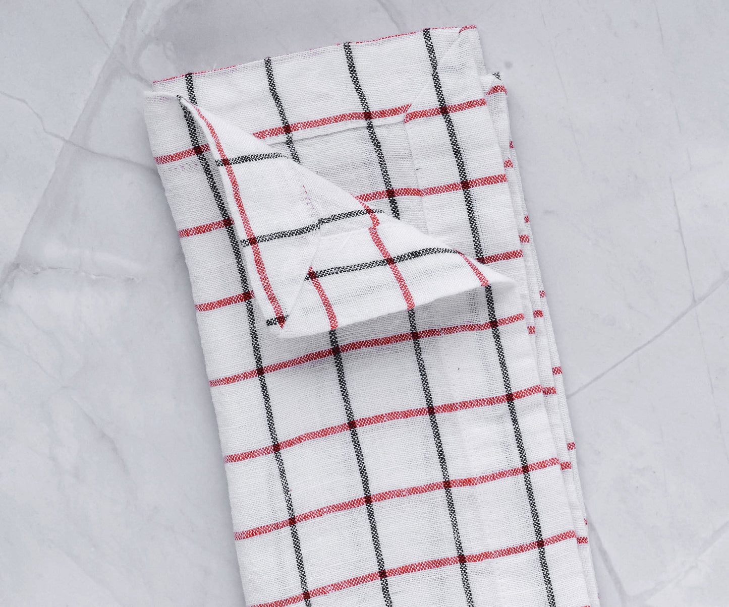 Linen Napkins - Grid Napkins Set of 4 & 8