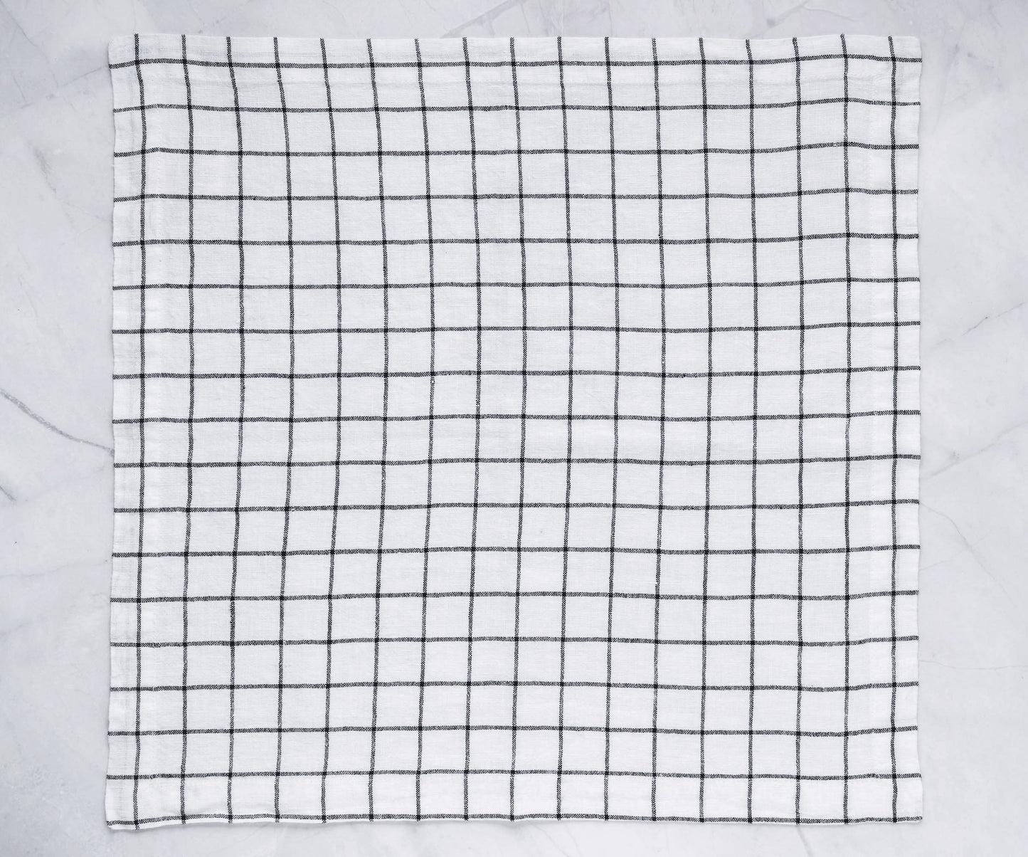 Black and White Linen Napkins