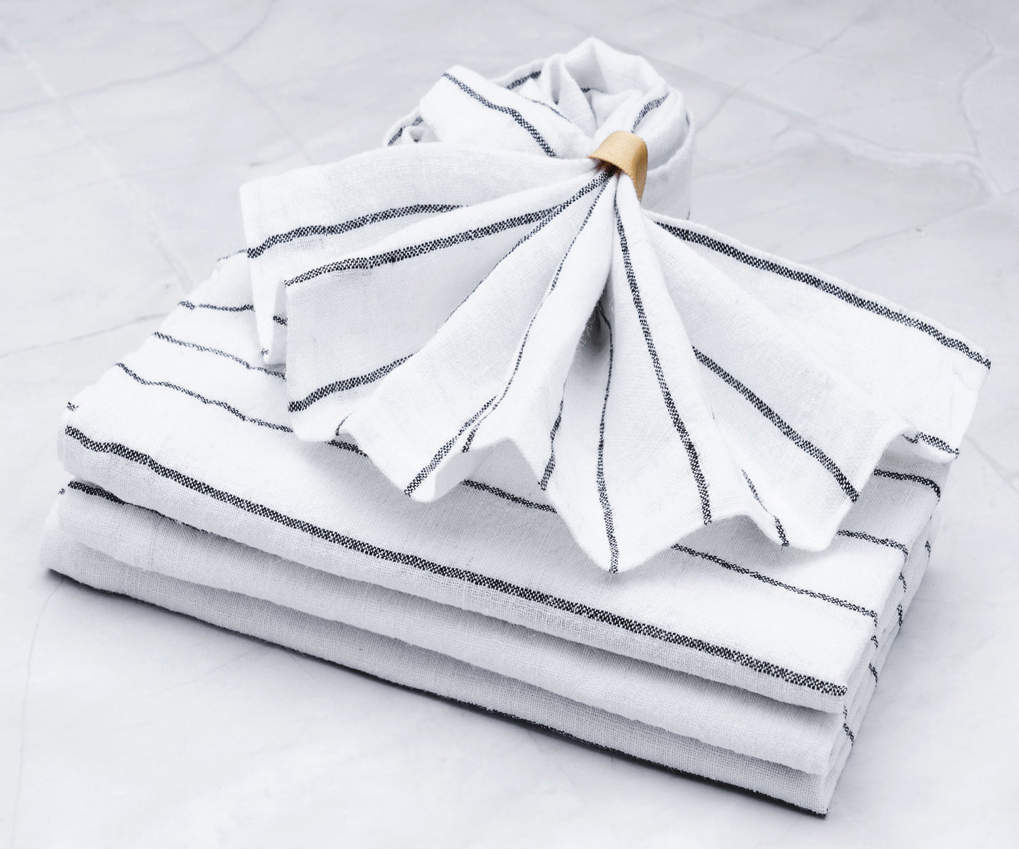 Linen Napkins - Grid Napkins Set of 4 & 8