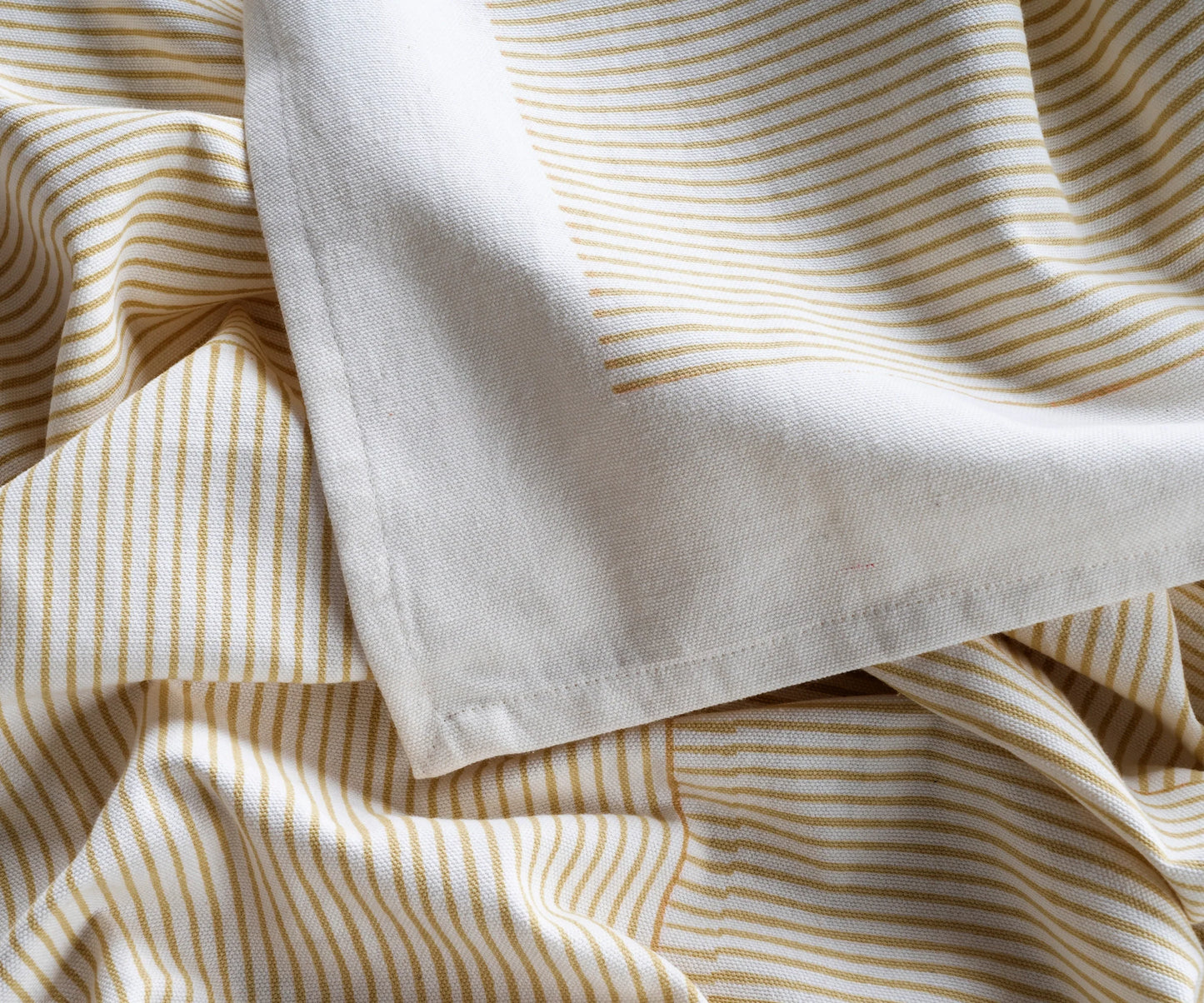 Beige Printed Round Tablecloth