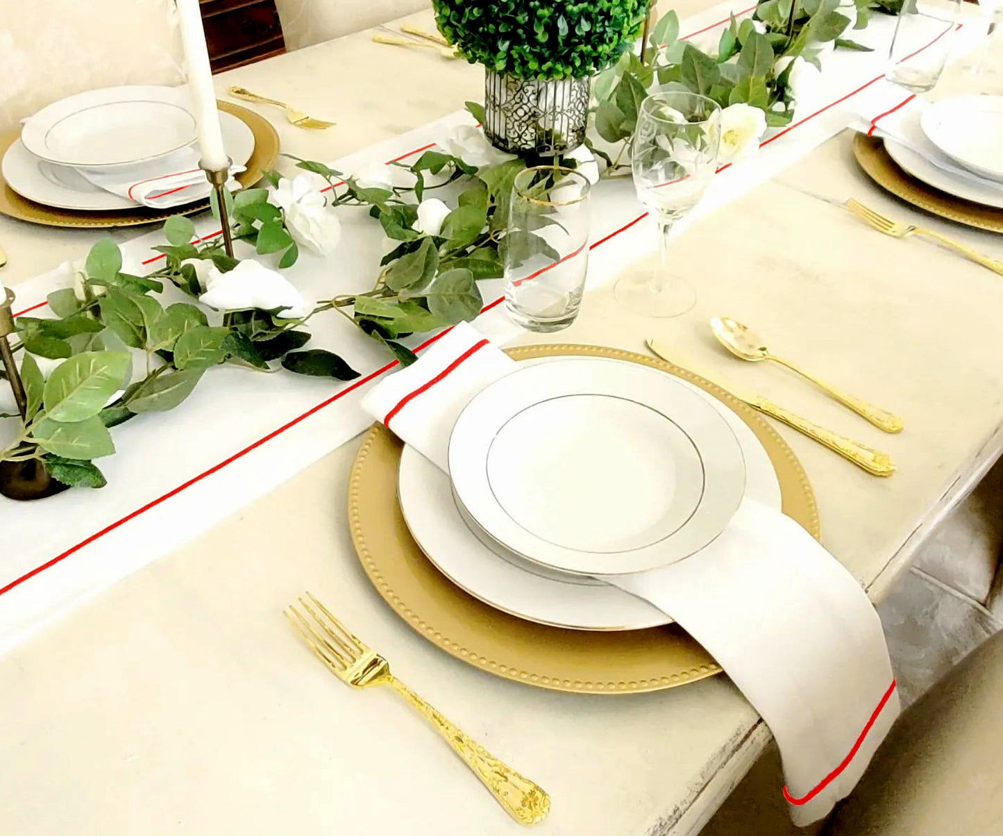 Cotton Table Runners - Embroidery Table Runner