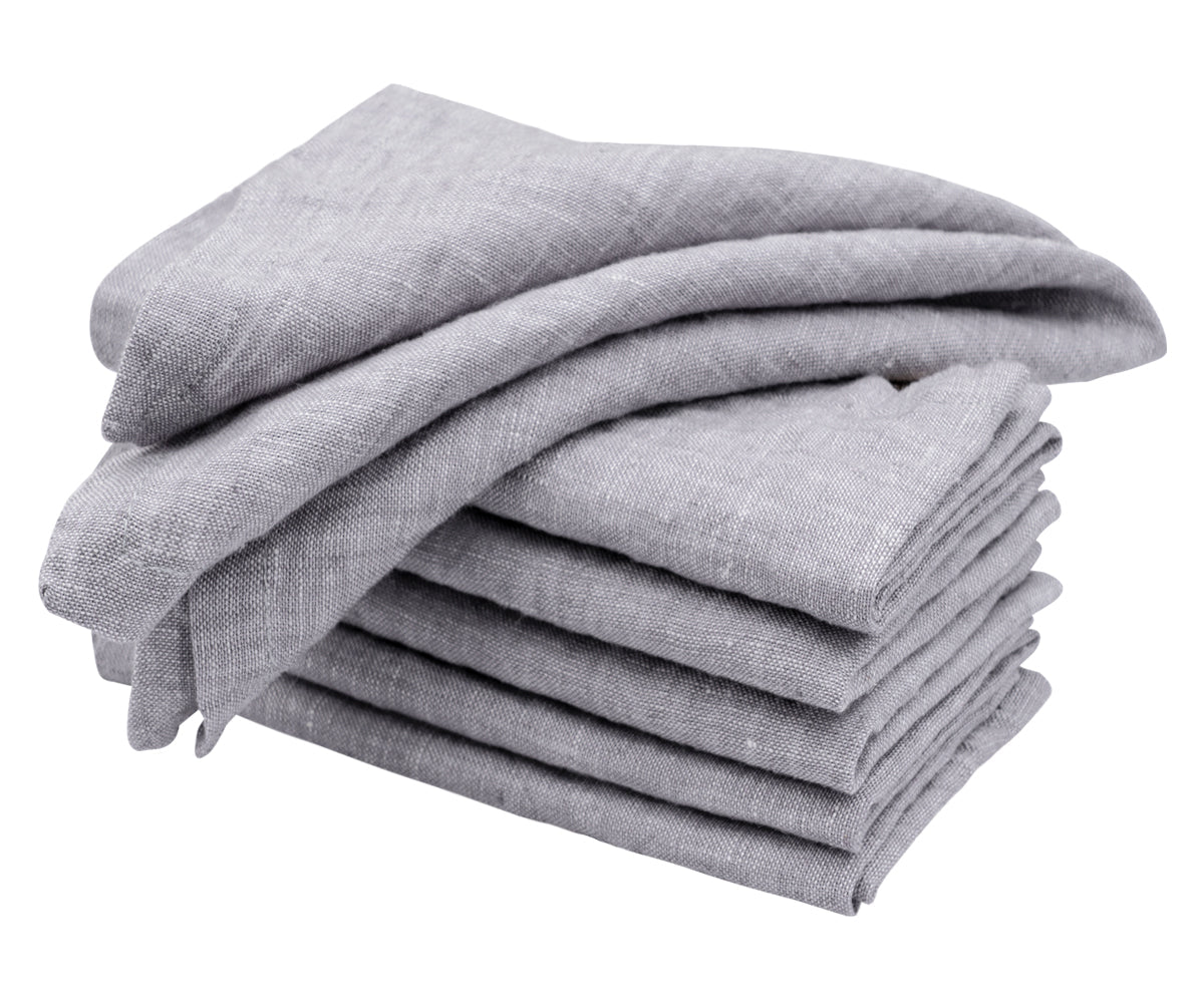 Plain Linen Napkins - Set of 4