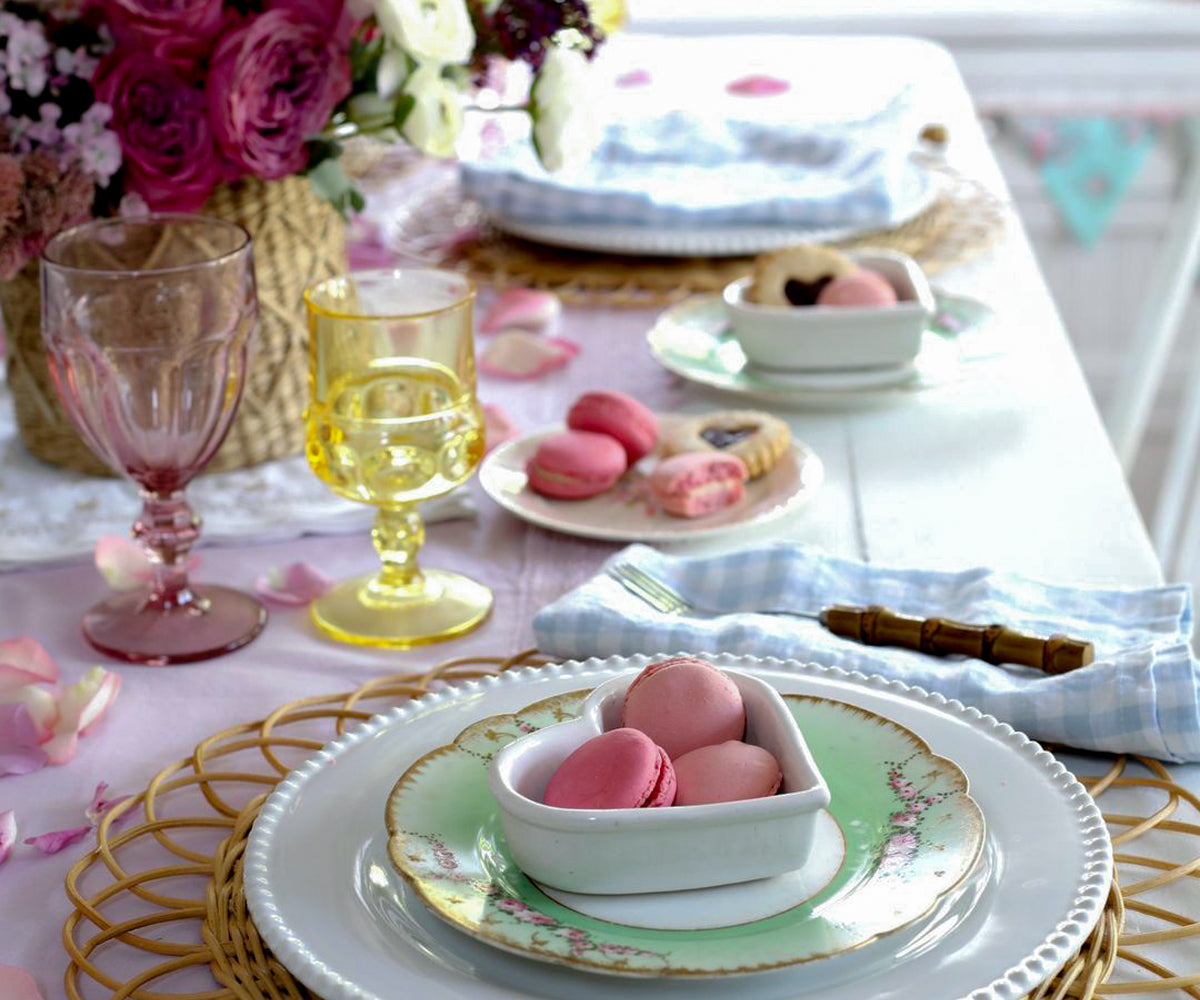 Linen Table Napkins - Checkered Napkins