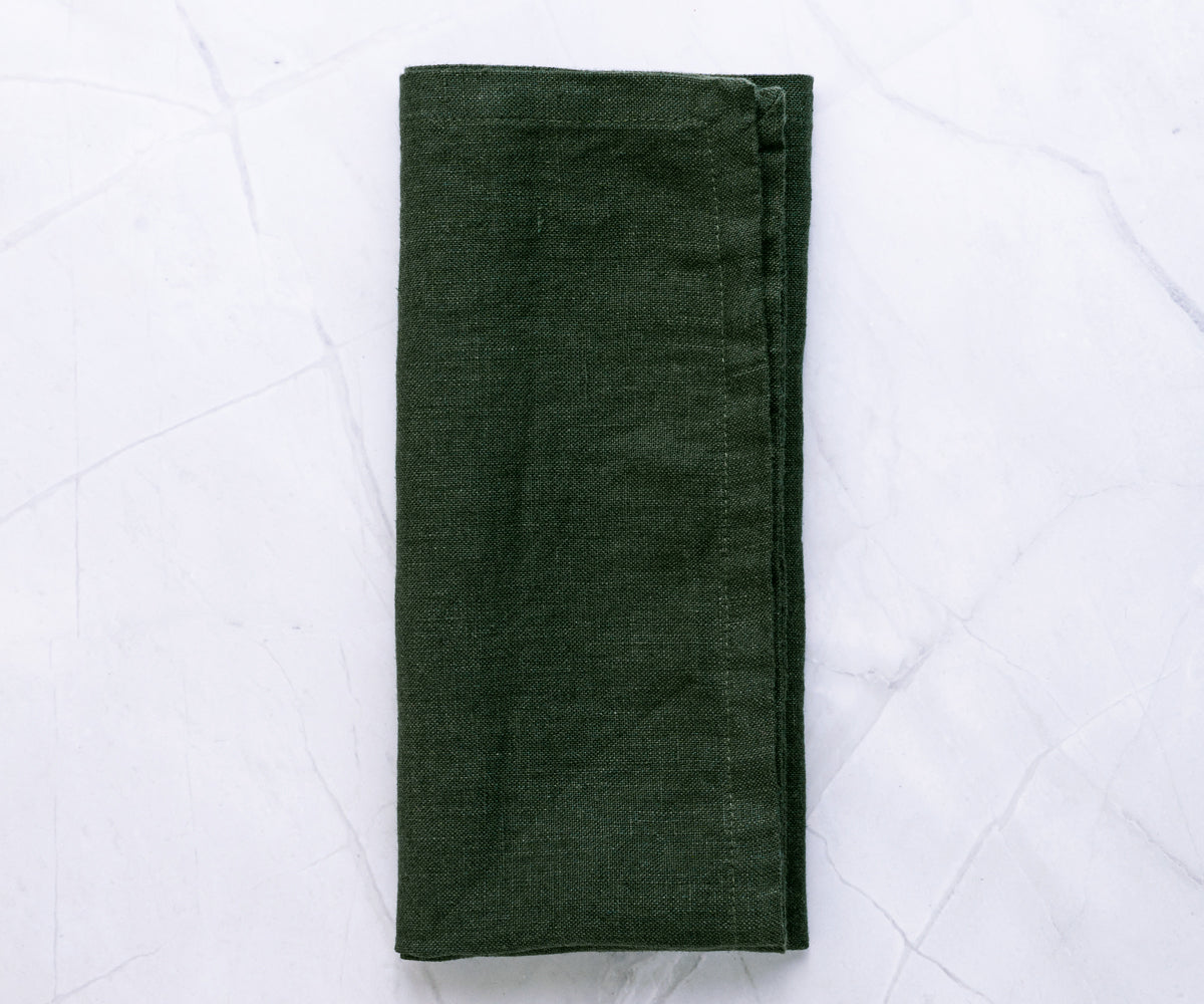 Plain Linen Napkins - Set of 4