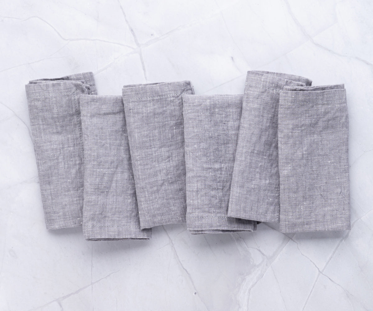 Gray Linen Napkins