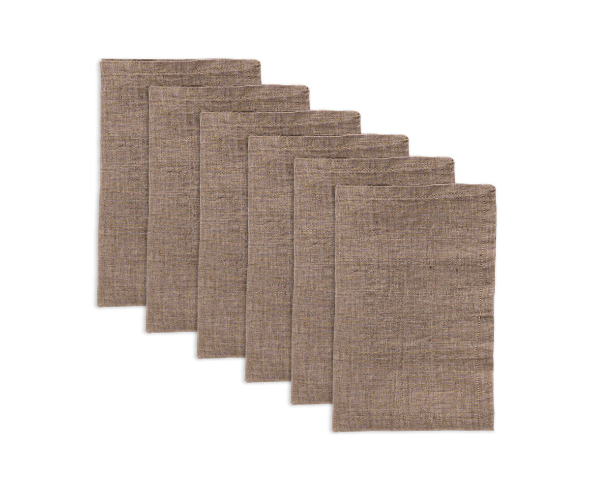 Plain Linen Napkins - Set of 4
