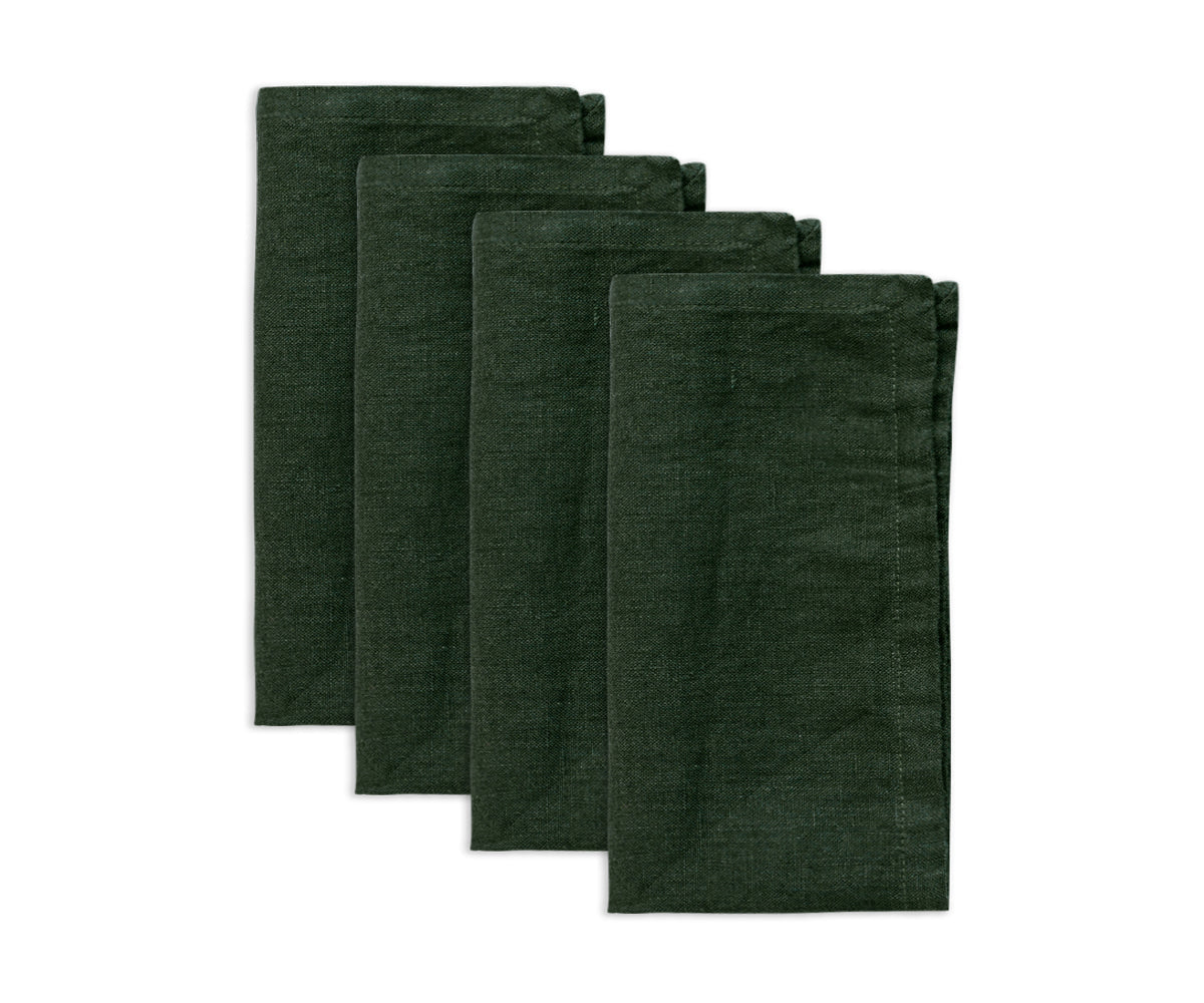 Plain Linen Napkins - Set of 4