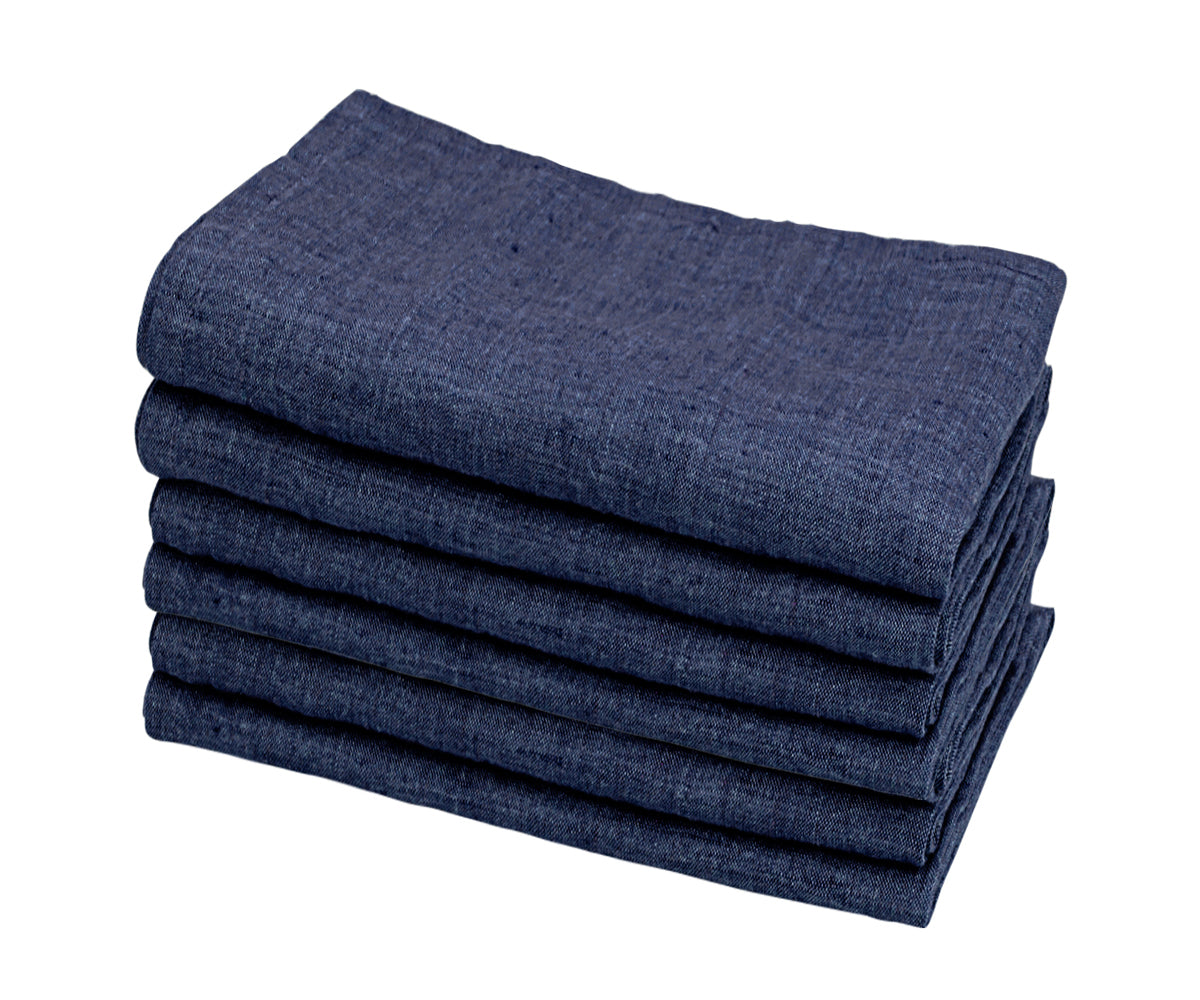 Navy Linen Napkins