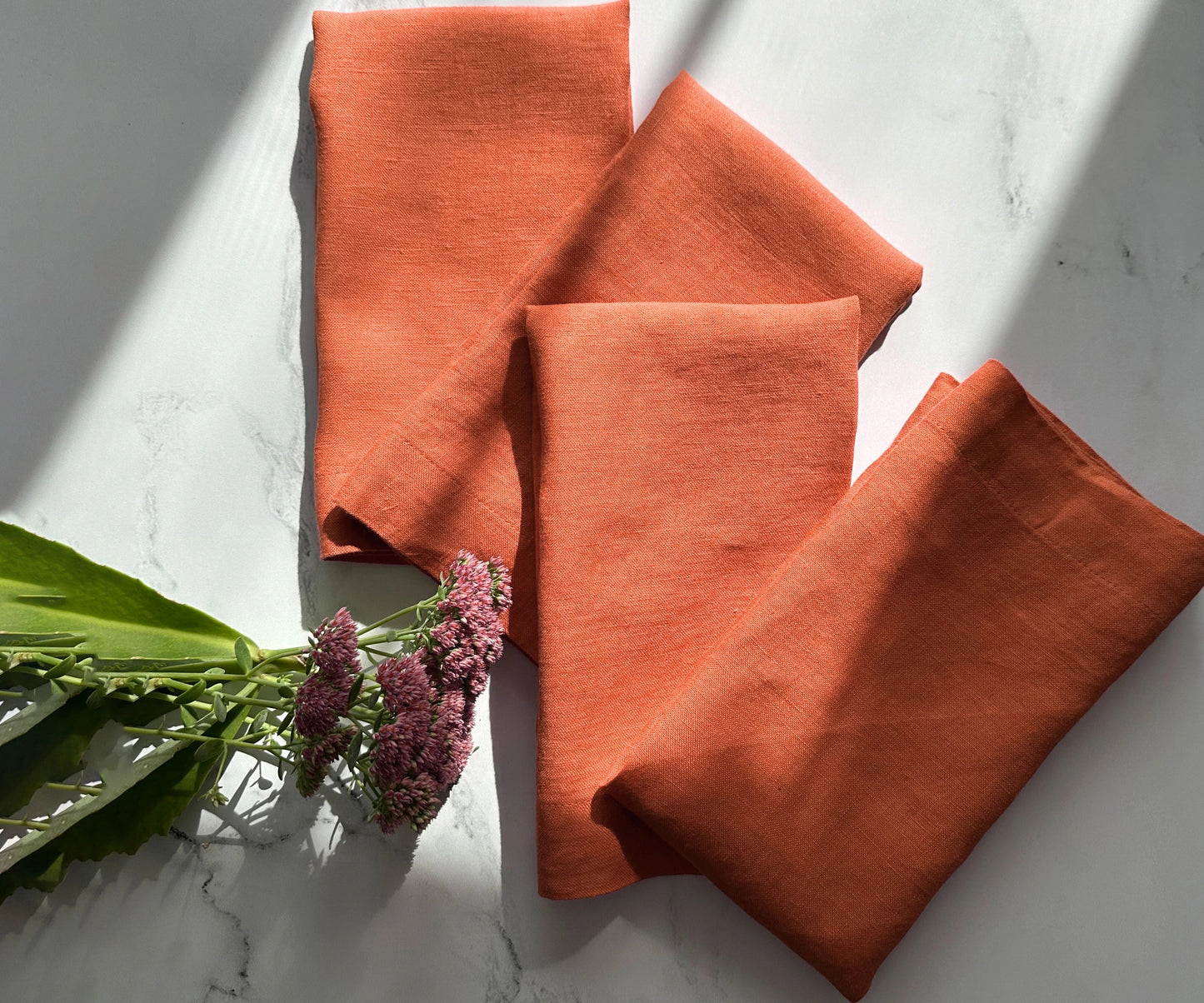 Plain Linen Napkins - Set of 4