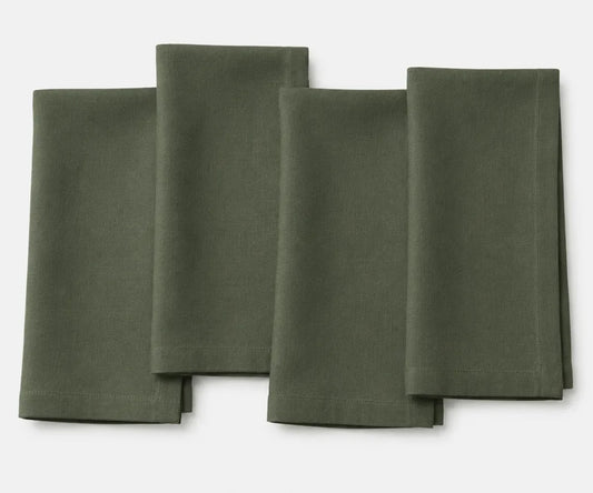 Cypress Green Linen Napkins