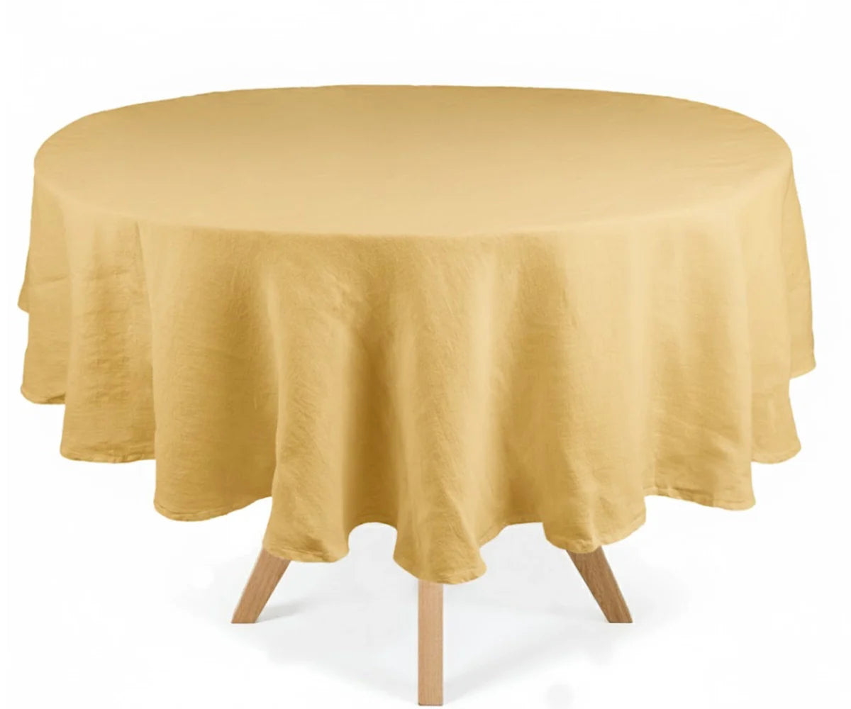 Linen Round Tablecloth