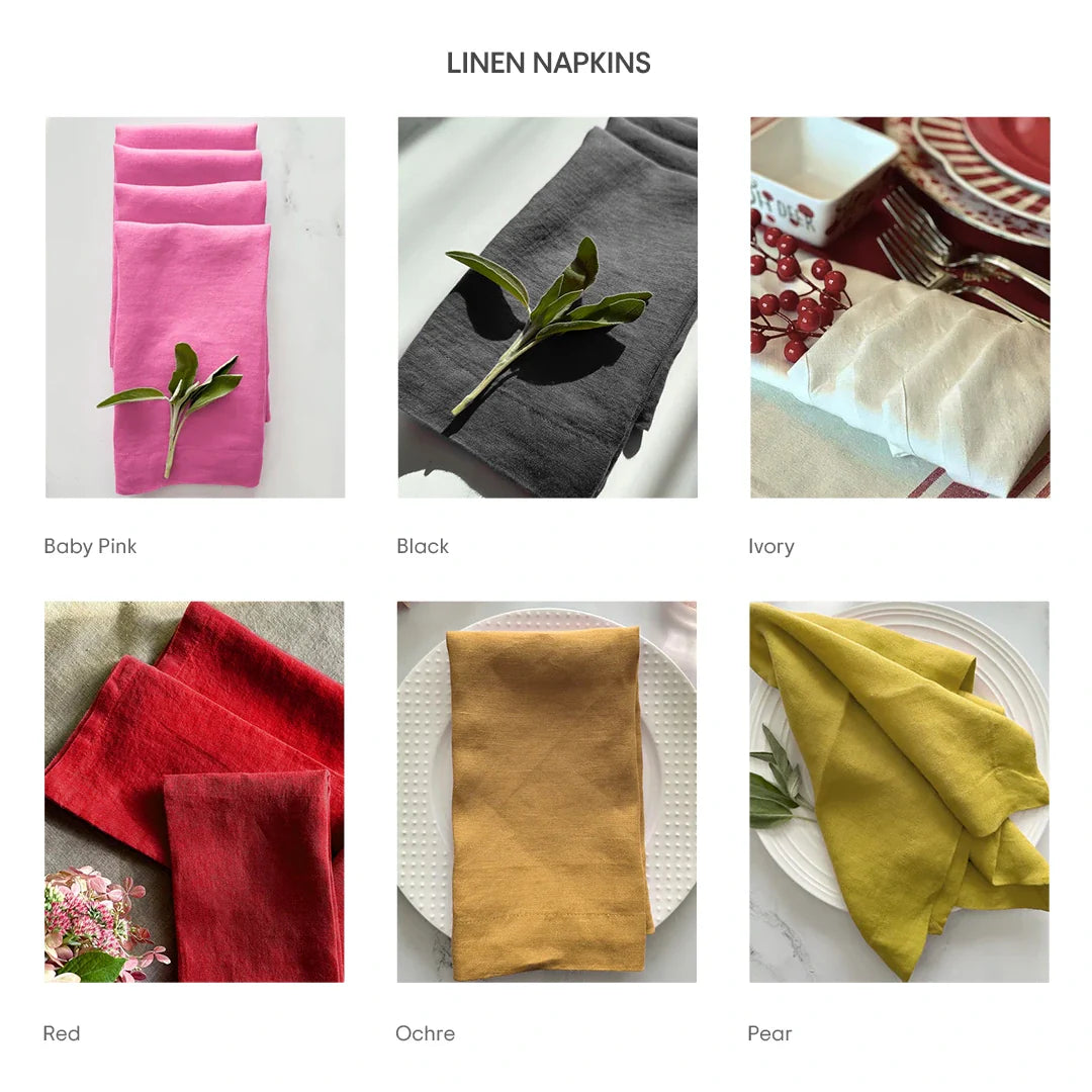 Pear Linen Napkins