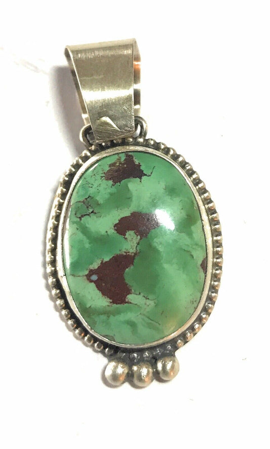 Handcrafted Turquoise Sterling Silver Pendant
