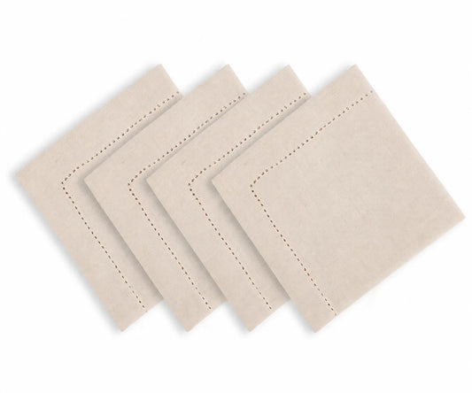 Hemstitched Napkins - Natural