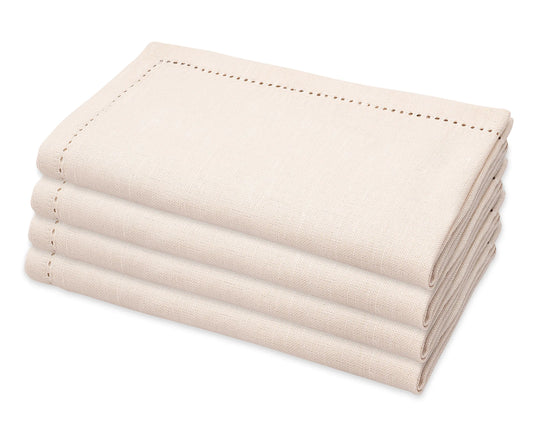 Hemstitched Napkins - Natural