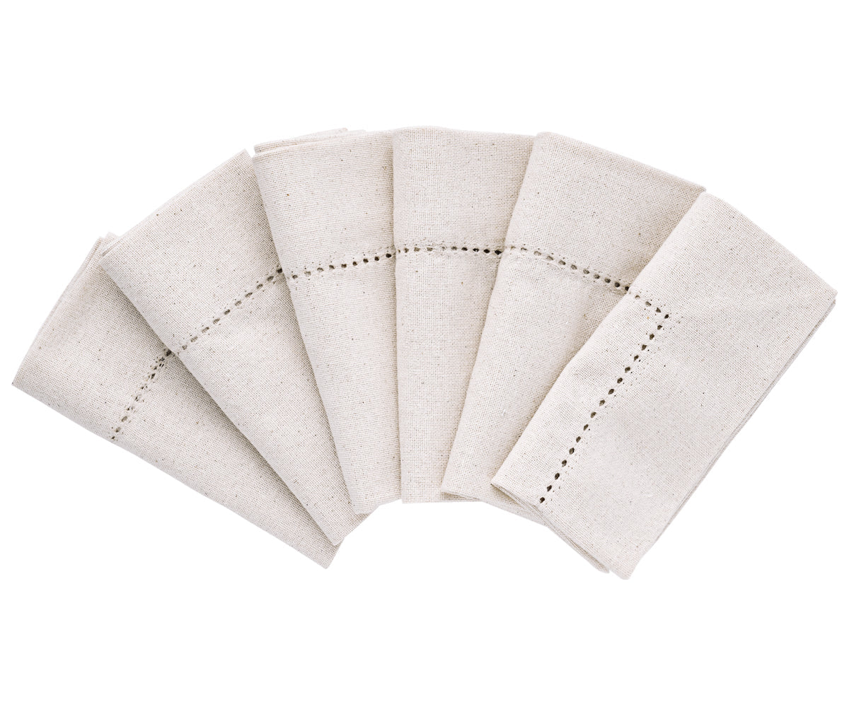 Hemstitch Napkins - Table Napkins - Cotton Cloth Napkins