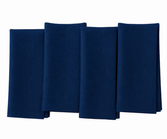 Navy Blue Cotton Napkins