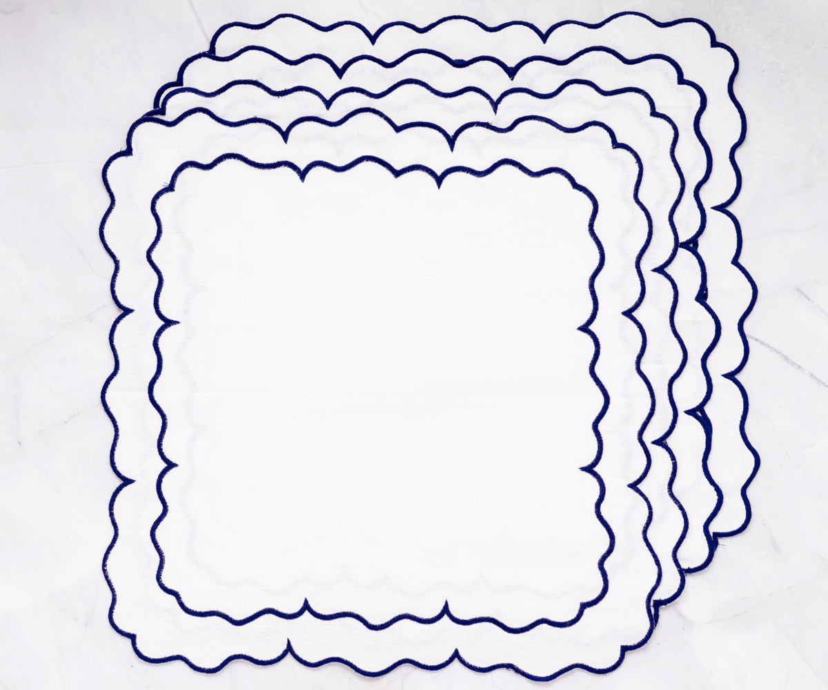 White Embroidered Napkins