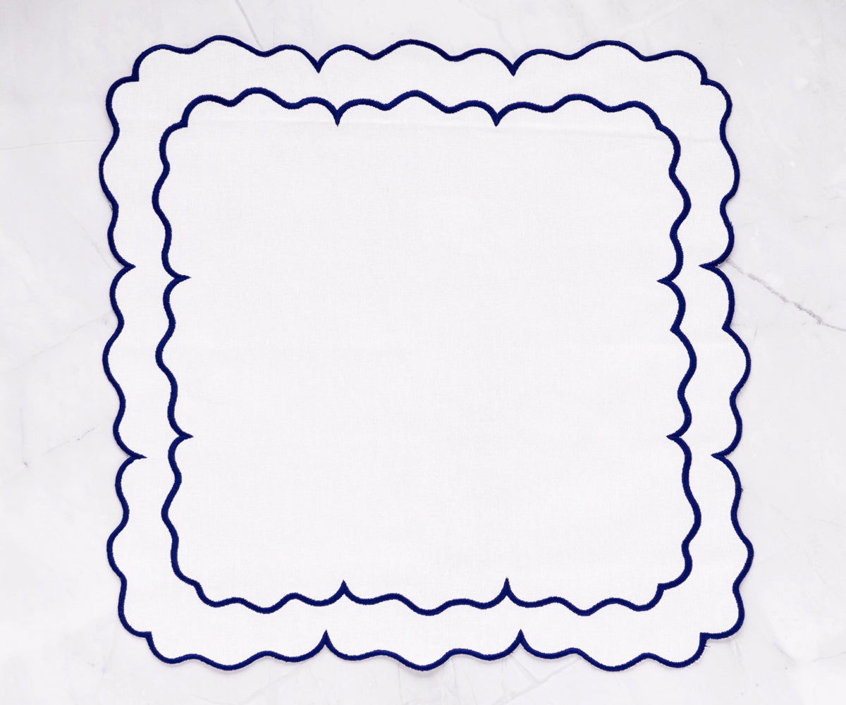 White Embroidered Napkins