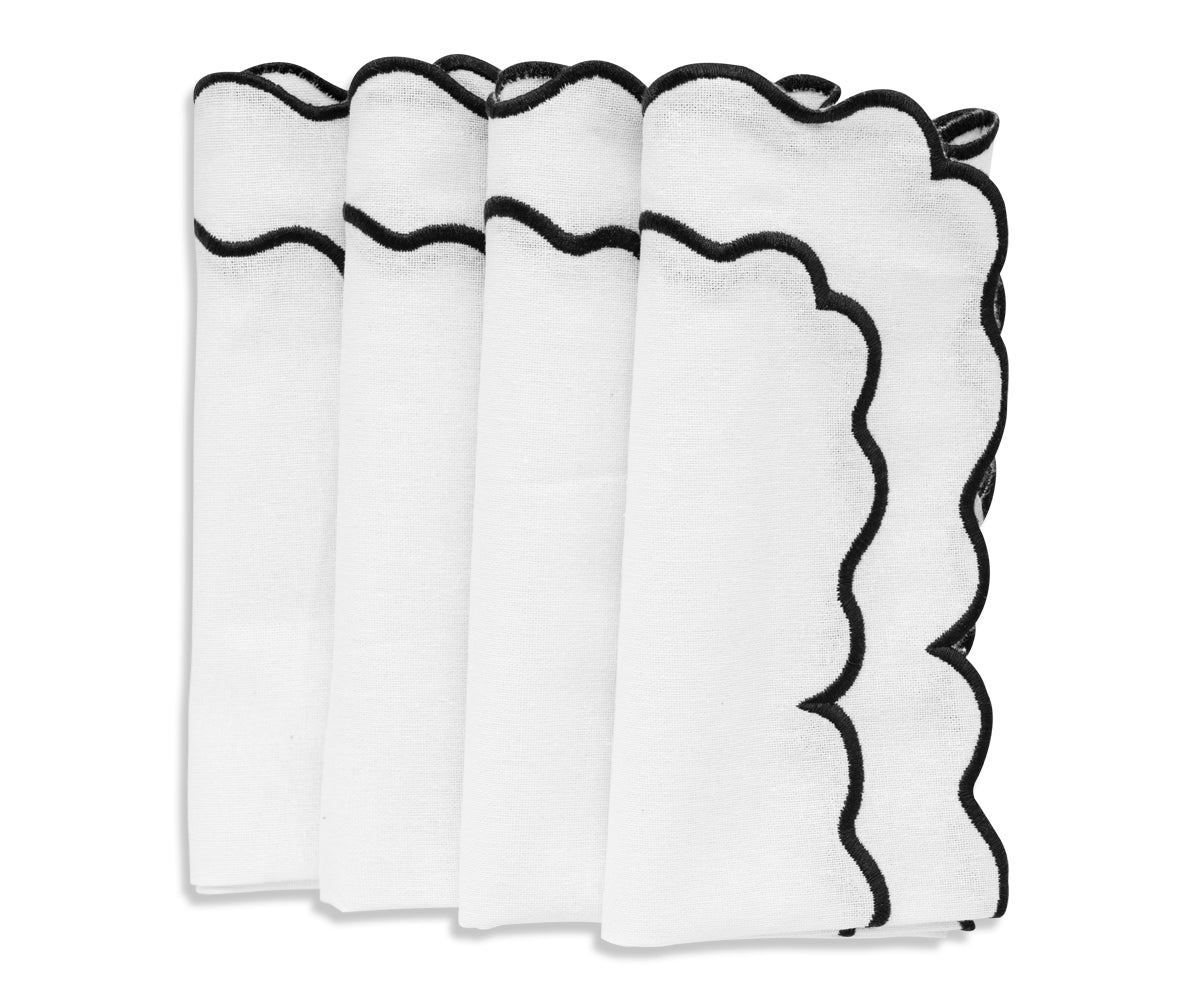 White Embroidered Napkins
