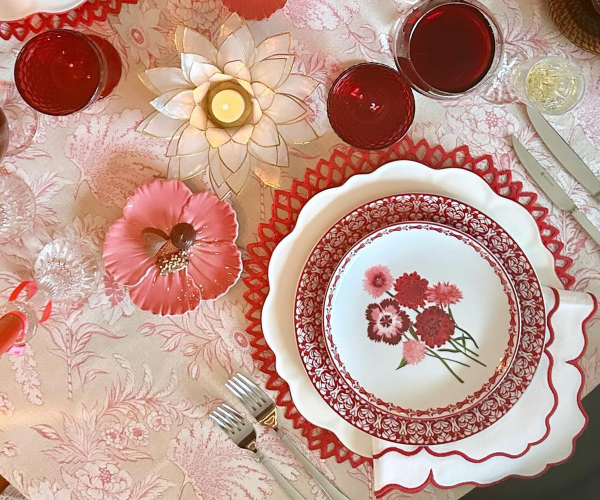 Scallop Trim Napkins - 100% Linen