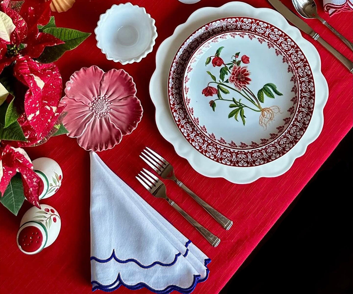 White Embroidered Napkins