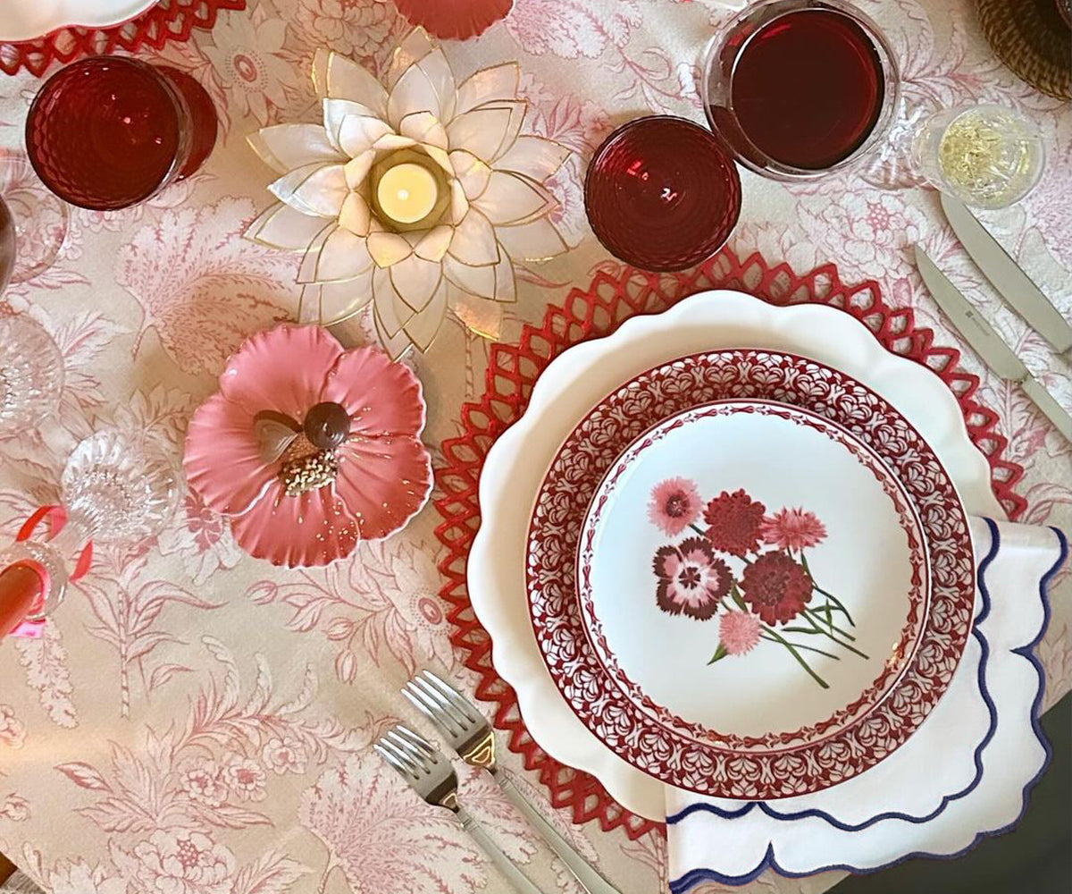 Scallop Trim Napkins - 100% Linen