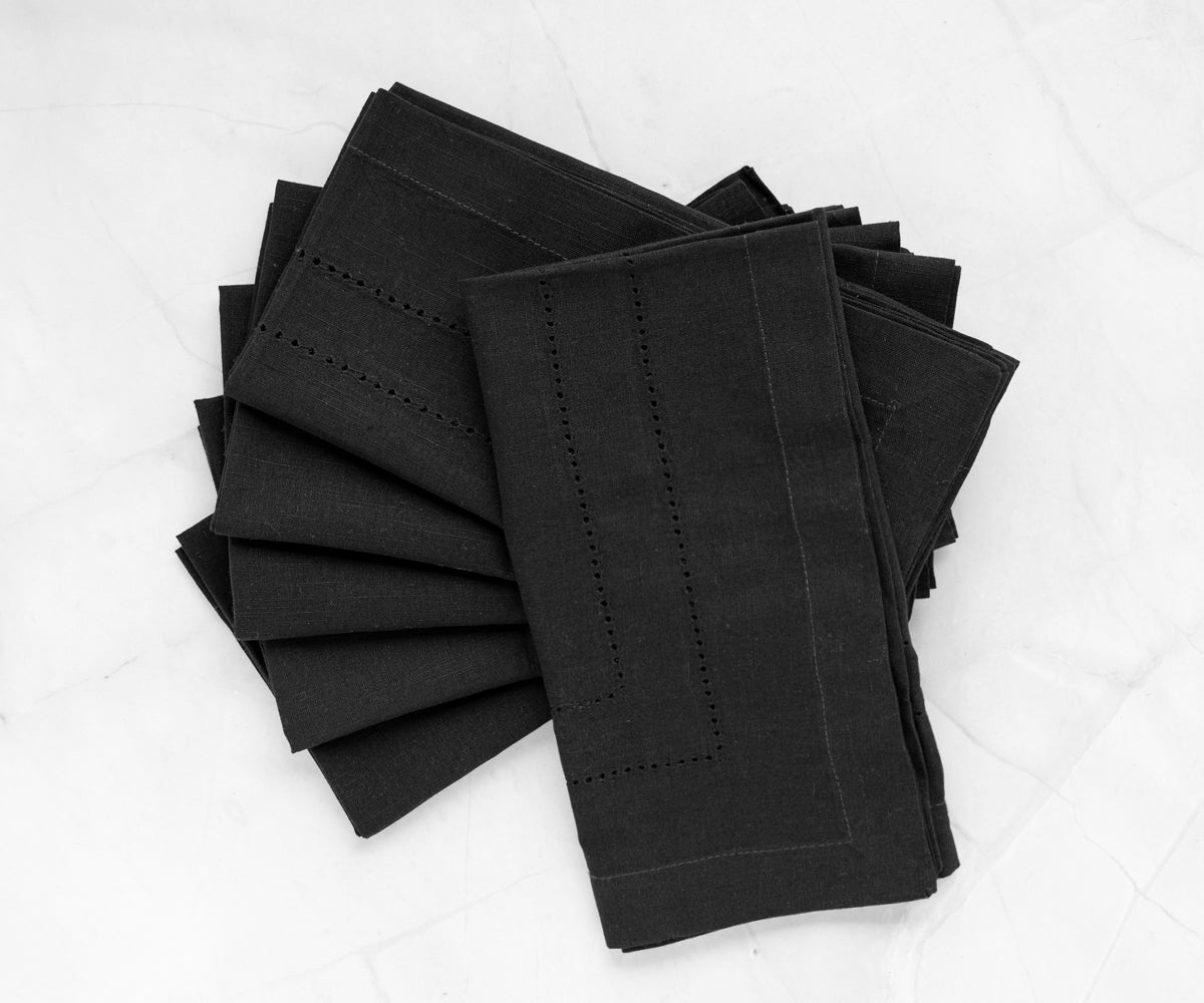 Cloth Dinner Napkins for Wedding Reception - Ivory, Red, Blue, Black, Navy, Green