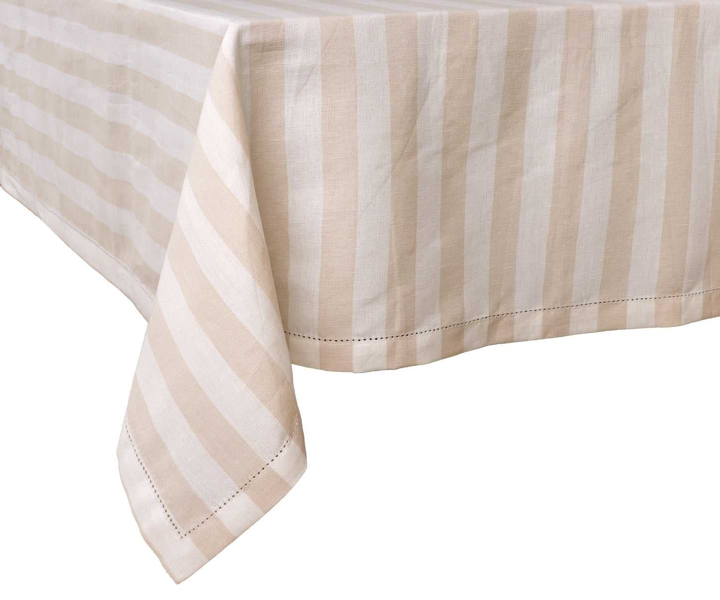 Striped Tablecloth - Beige