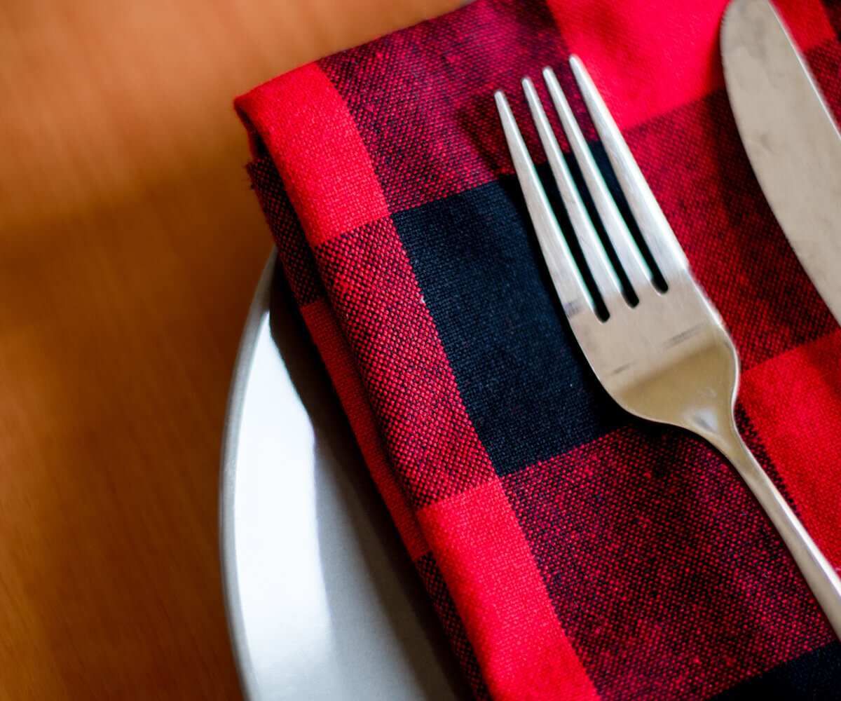 Cotton Napkins - Plaid Cloth Napkins