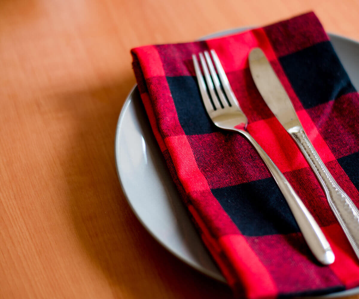 Cotton Napkins - Plaid Cloth Napkins