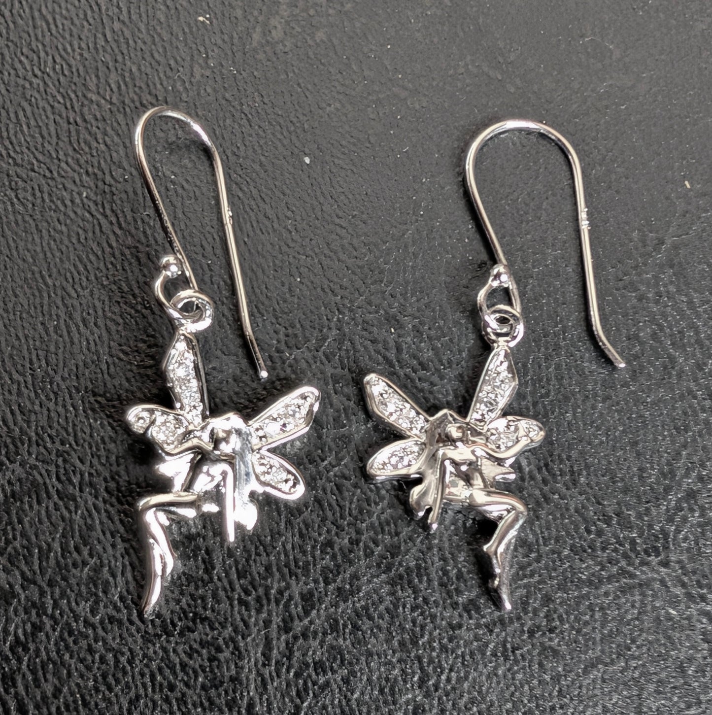 Fairy CZ & Sterling Silver Earrings