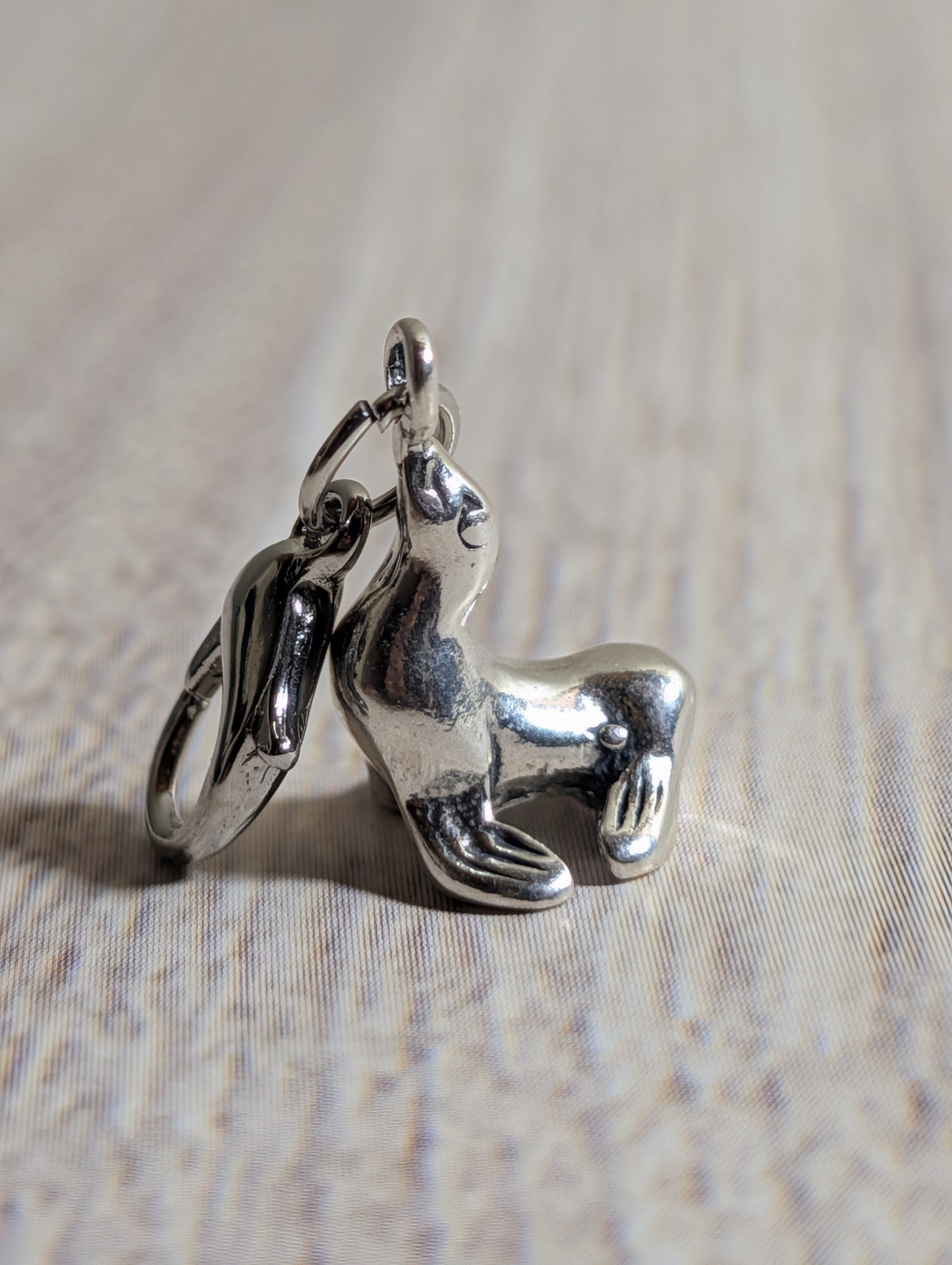 Handcrafted Seal Charm Sterling Silver