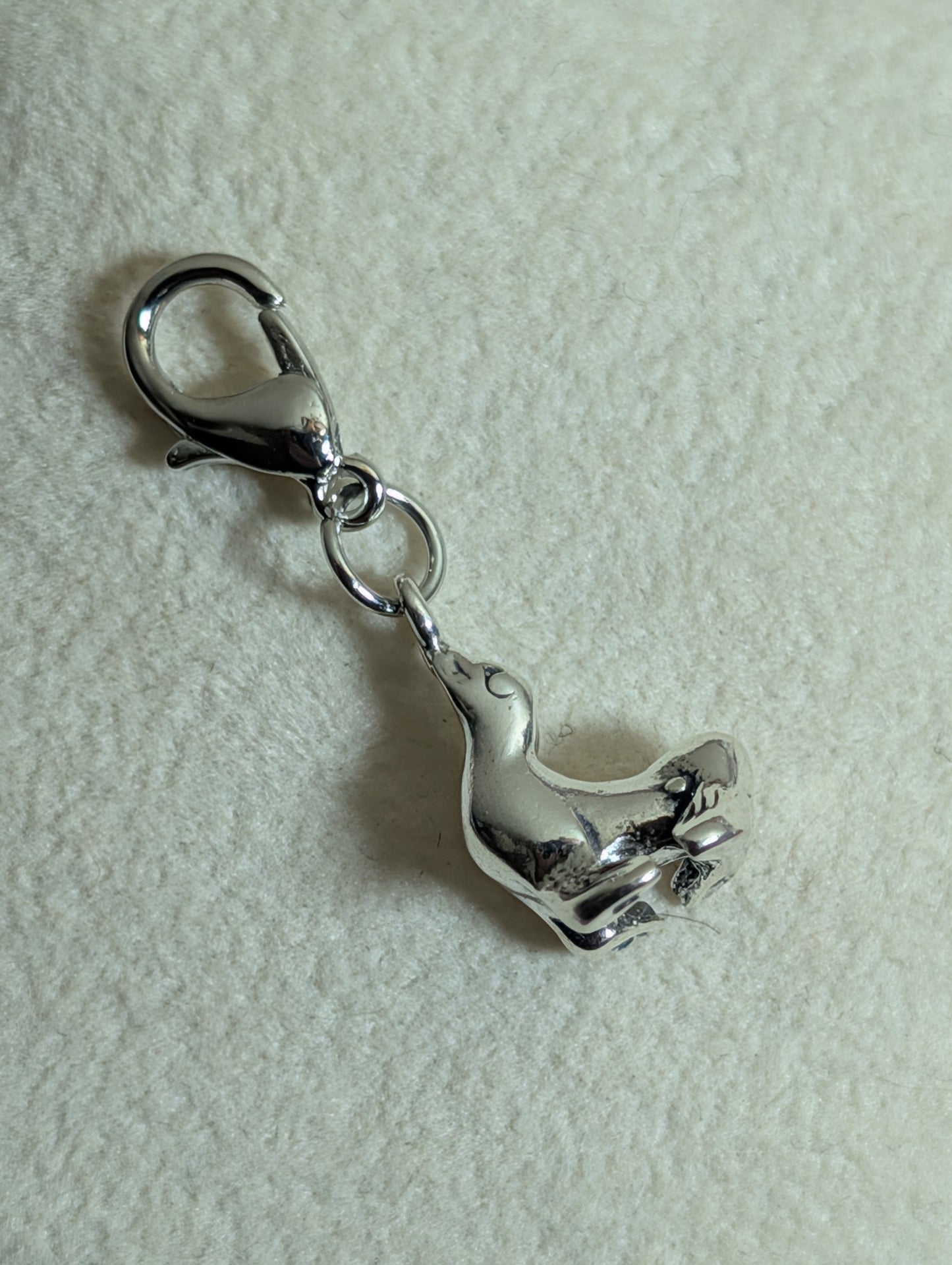 Handcrafted Seal Charm Sterling Silver
