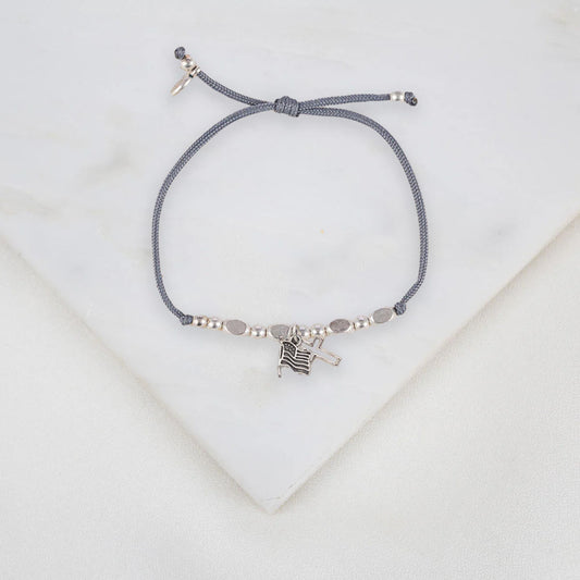 4th of July God Bless America Cross Bracelet (Gray)