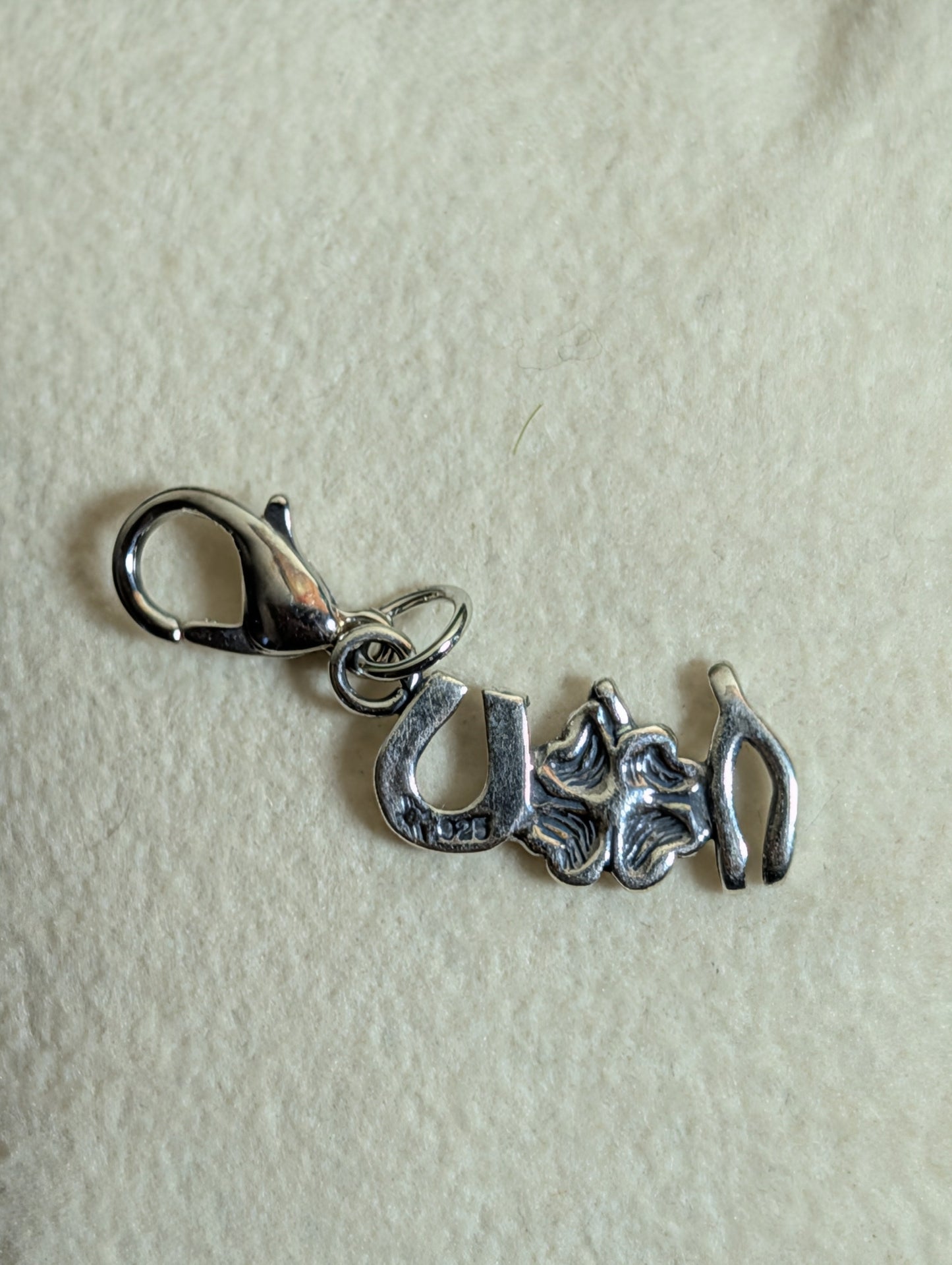 Handcrafted Good Luck Charm Sterling Silver