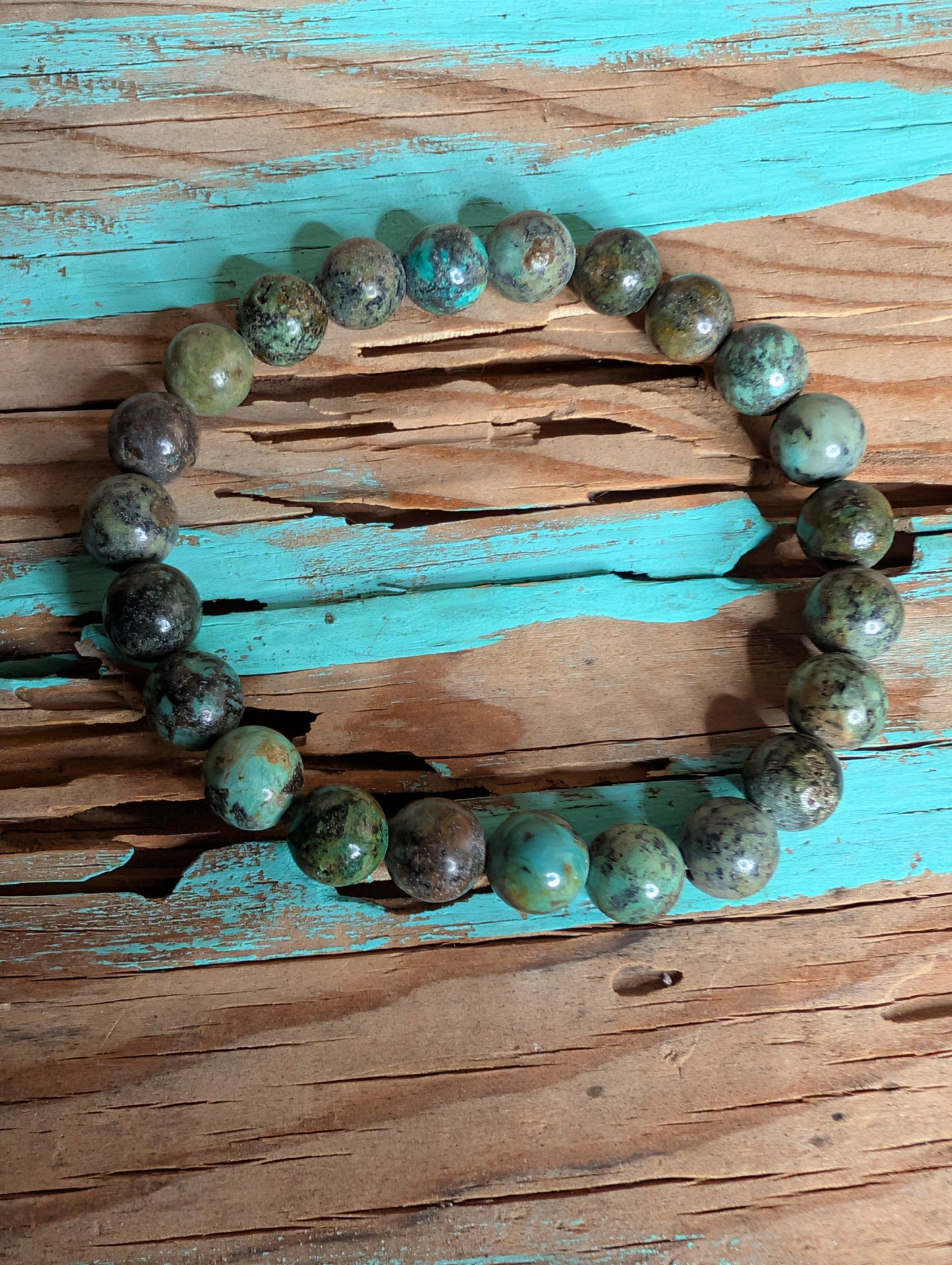 African Turquoise Jasper 8mm Beaded Stretch Bracelet