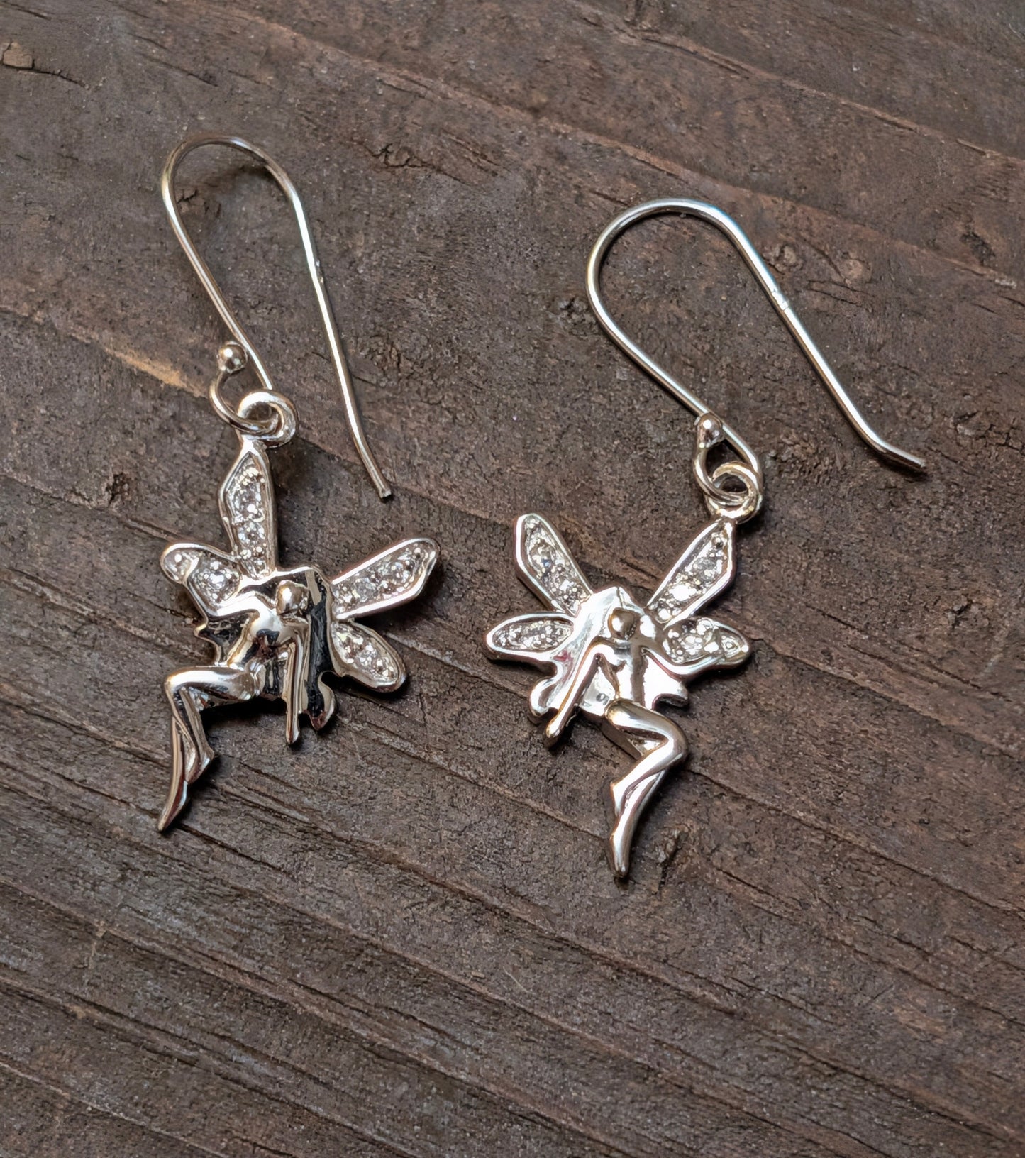 Fairy CZ & Sterling Silver Earrings