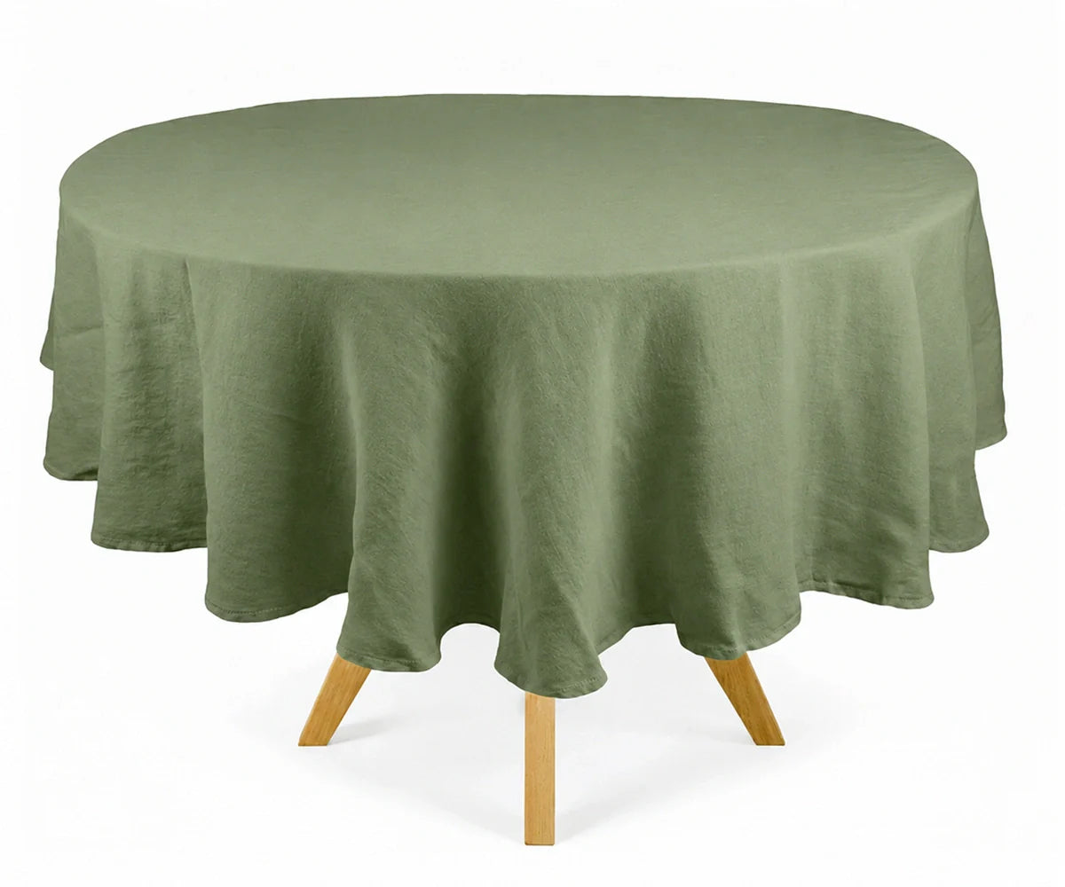 Linen Round Tablecloth