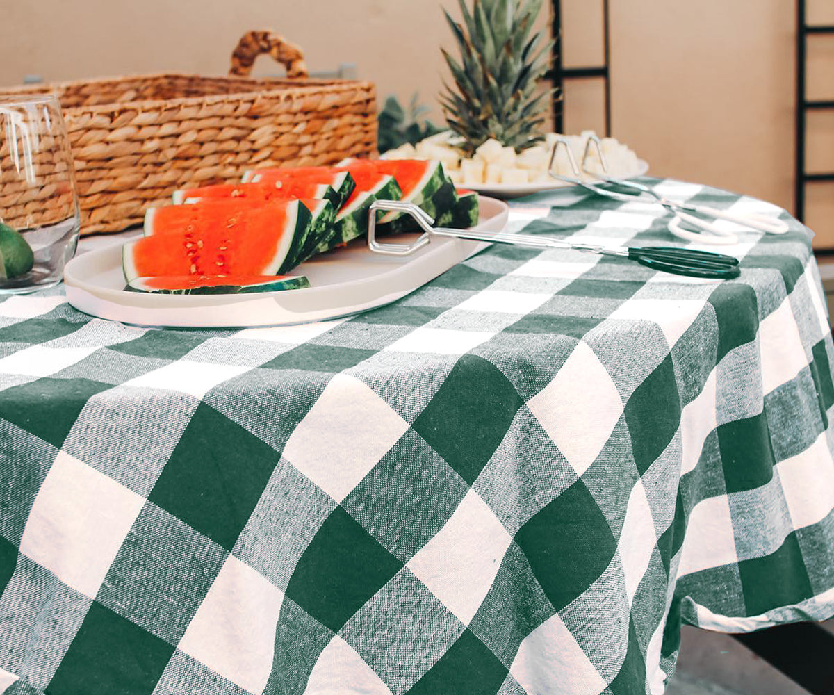 Green Round Tablecloth