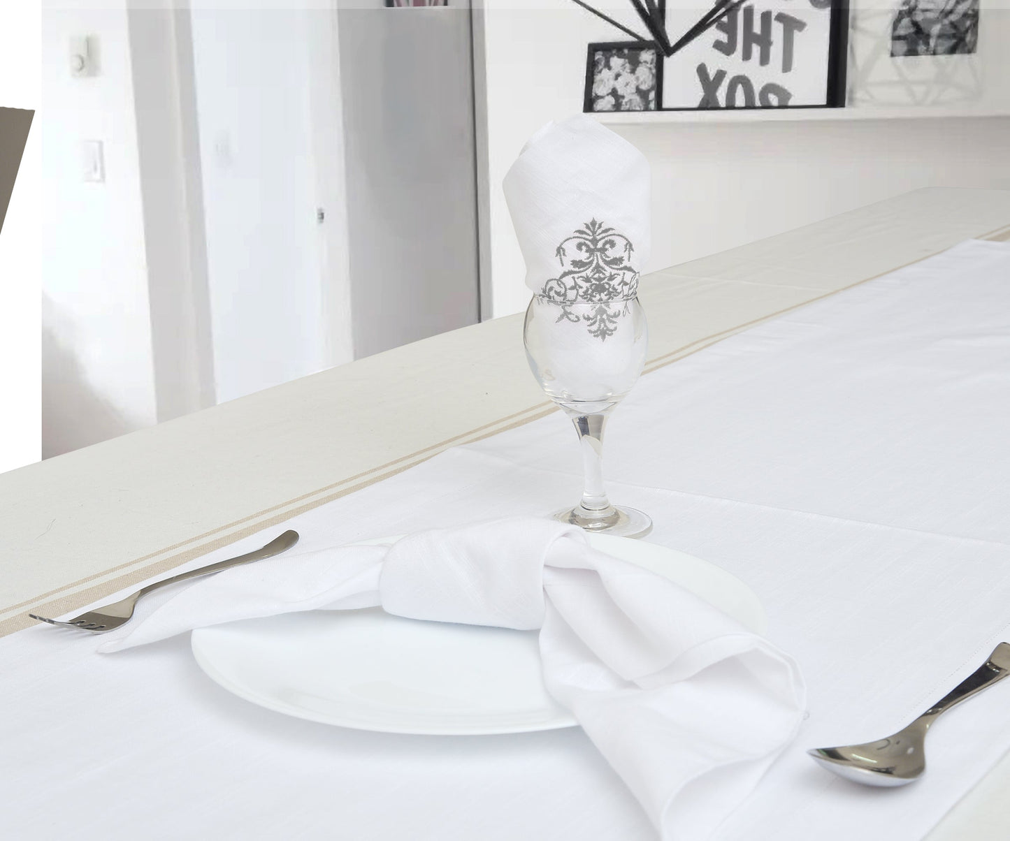Embroidered Table Runner - Dining Table Runner